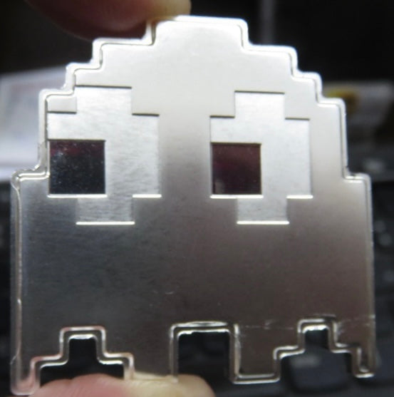 Hermosa Onza de plata de Ley .999 $2 DOLLARS-Curso Legal en Forma de Fantasma 👻 de PAC MAN - País de Origen NIUE 🇳🇺