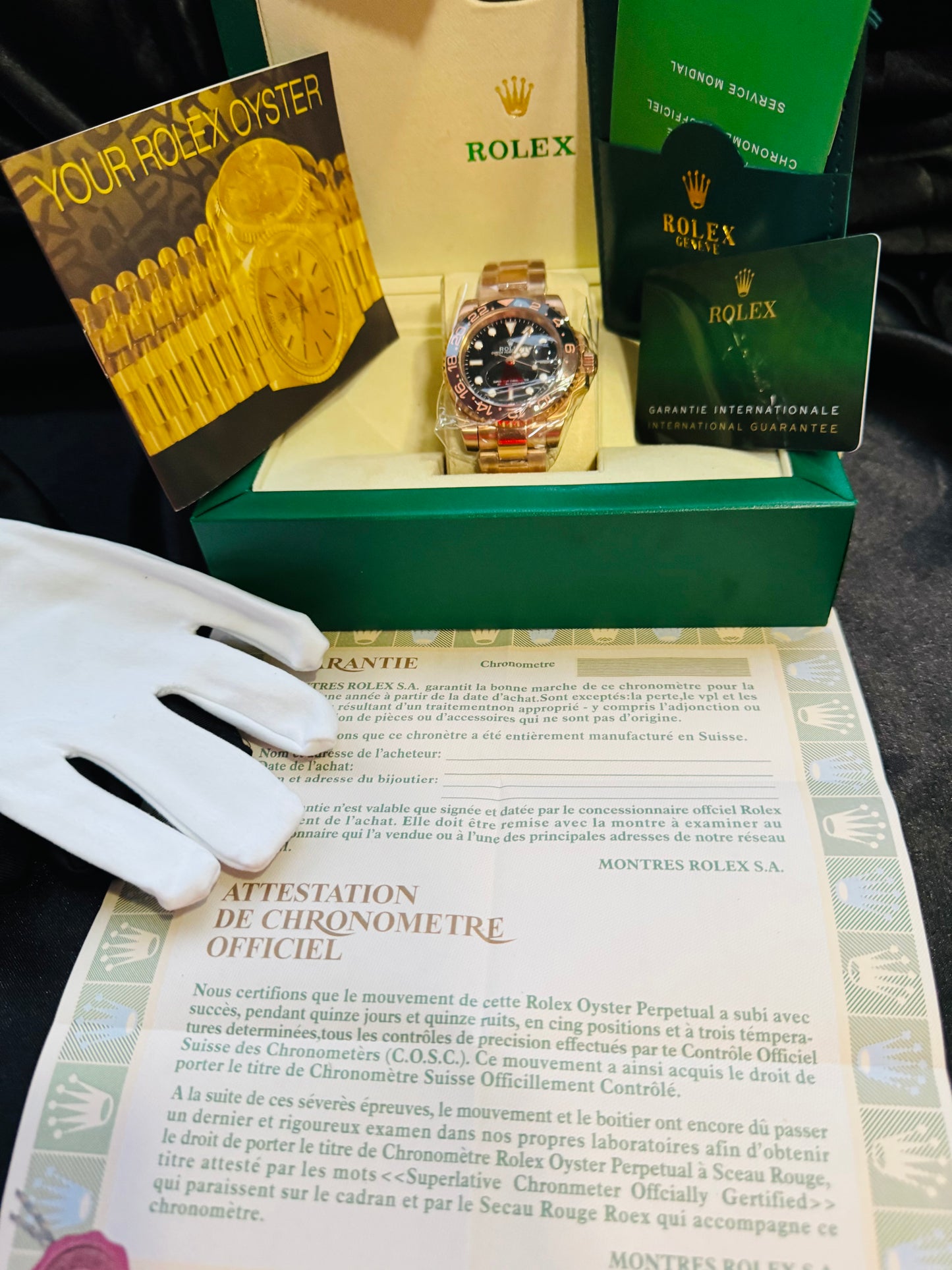 Hermoso Reloj Mecanismo Automático GMT - 2 Zonas Horarias Completamente Funcionales-Luminoso Gran Calidad-Tono Oro Rosado