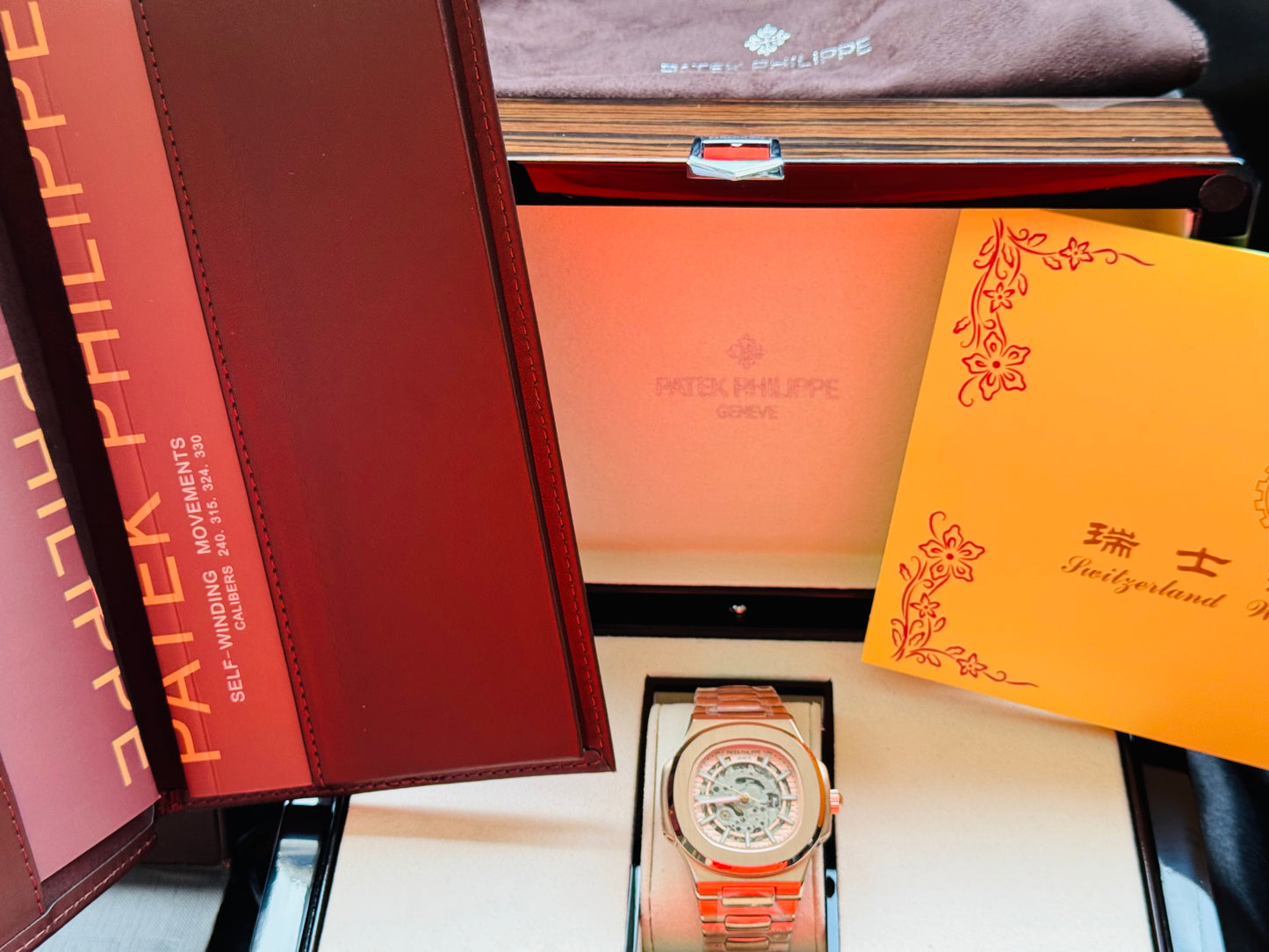 MÁXIMO LUJO RELOJ AUTOMÁTICO MECÁNICO SKELETON PPHILIPPE