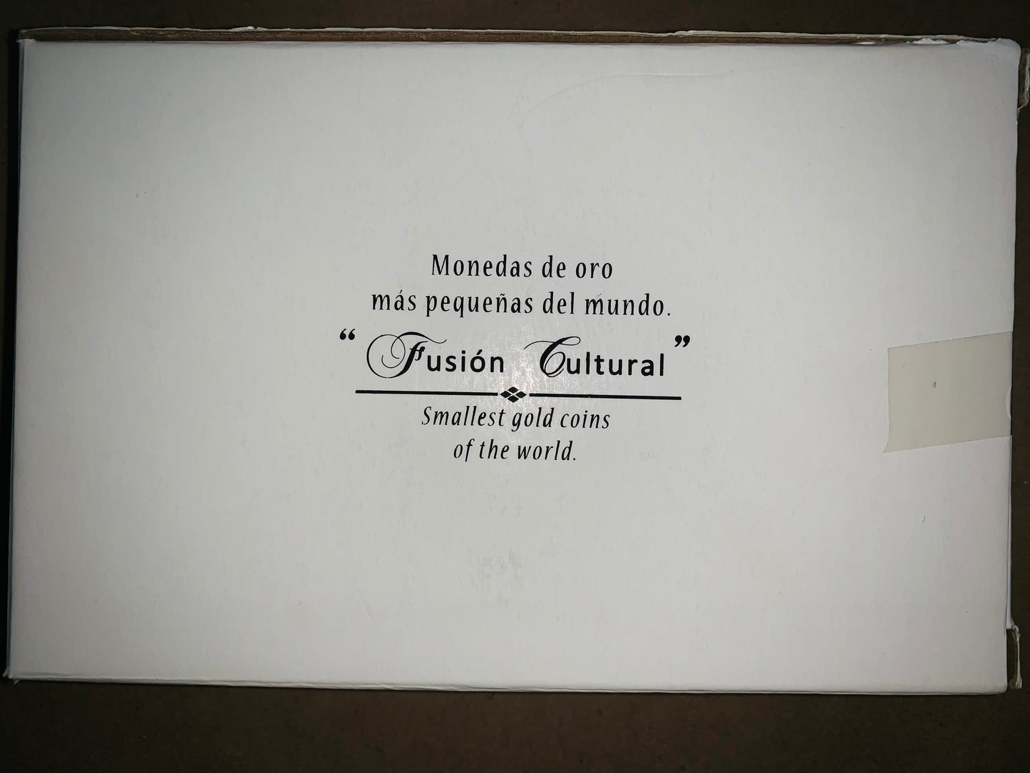 Increíble y Muy Raro Set Monedas más pequeñas de el mundo Oro 24k Caja de Grano de Cacao Nuevo sin Circular
