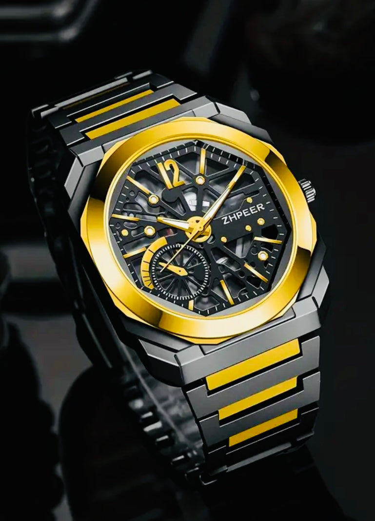 Reloj de Acero Inoxidable de primera calidad para hombre, estilo casual de negocios, no resistente al agua, pantalla analógica, caja redonda de aleación de zinc, movimiento de cuarzo, accionamiento electrónico, correa de aleación - Regalo perfecto para pr
