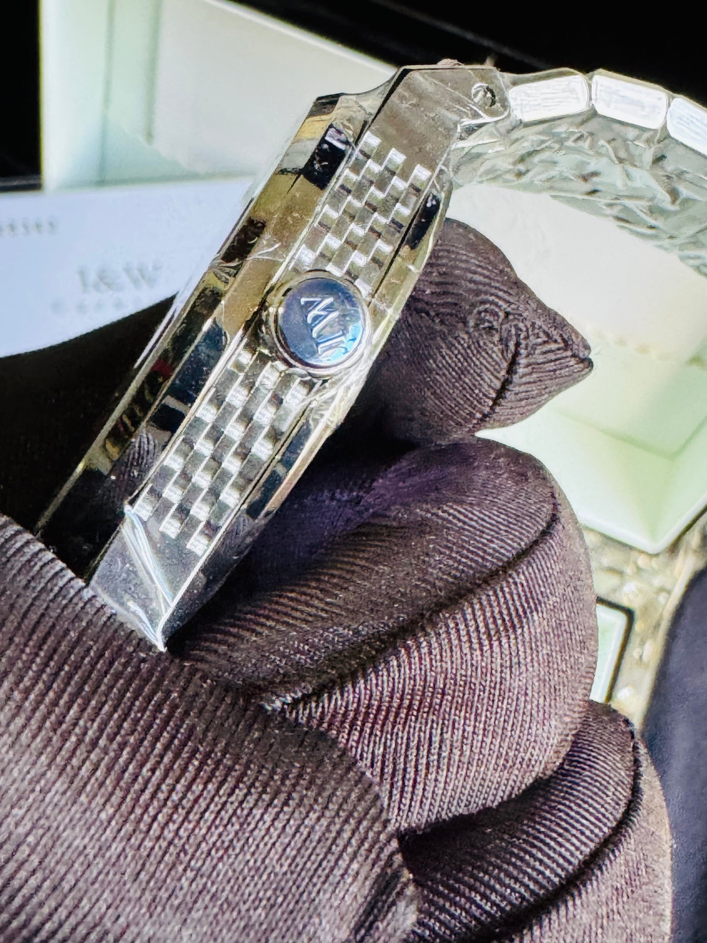 HERMOSO HE INTRINCADO DISEÑO!!!RELOJ I&W AUTOMATICO MECÁNICO-CALENDARIO -42 HORAS DE RESERVA DE CARGA-FECHADOR-DIAL 21 JOYAS 💎 RESISTENTE AL AGUA- ALTA CALIDAD!!! 💯% ORIGINAL