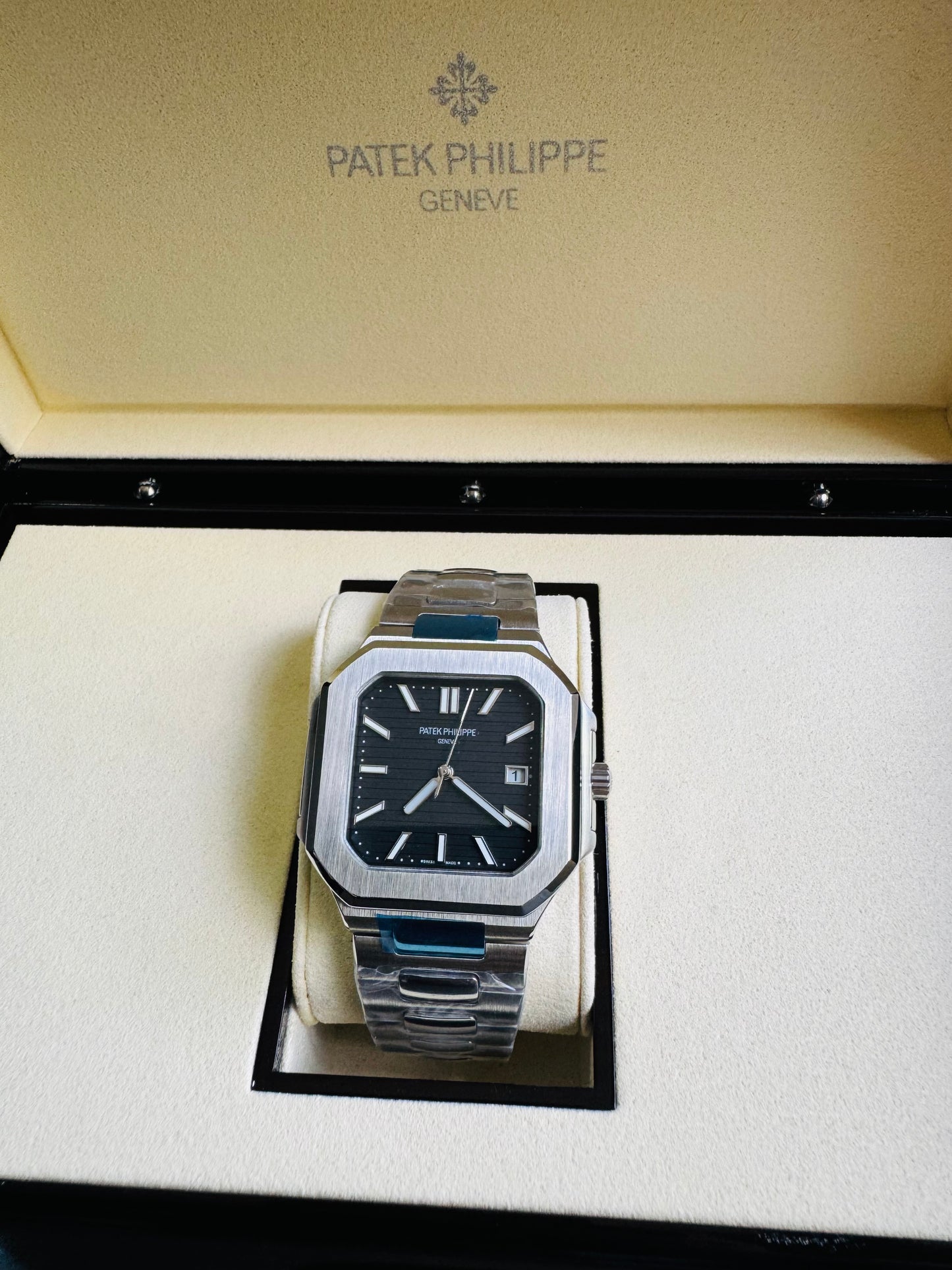 EXCLUSIVO RELOJ PATEK PHILIPPE AUTOMÁTICO- FECHADOR- JOYAS 💎- CRISTAL ZAFIRO- LUMINOSO- ÚLTIMO Y MÁS NUEVO DISEÑO!!!