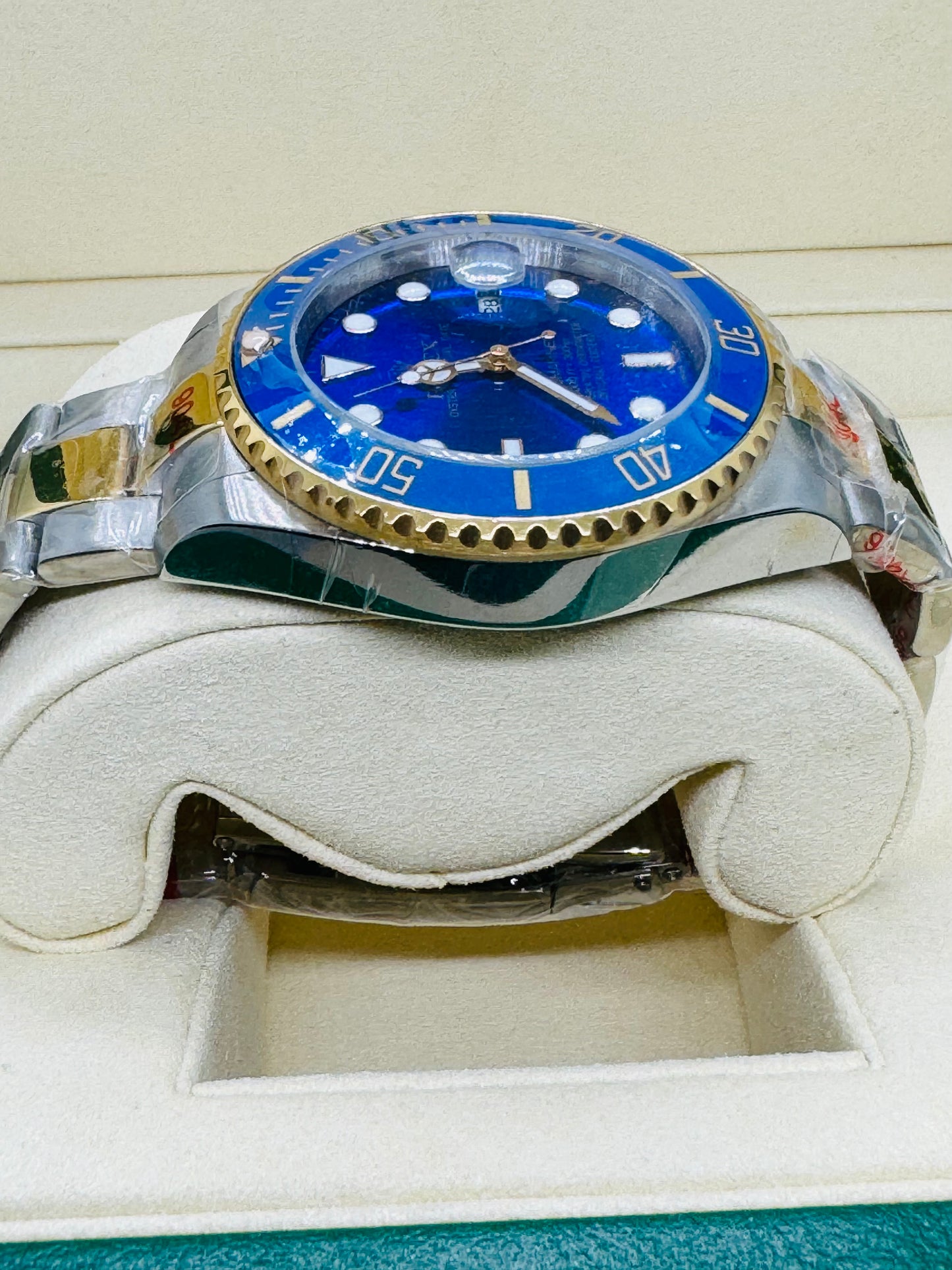 HERMOSO RELOJ AUTOMÁTICO MECÁNICO SUBMARINER OYSTER PERPETUAL DATE! BLUEASY! ;) MUY DESEADO MODELO! LUMINOSO-FECHADOR-ETCÉTERA