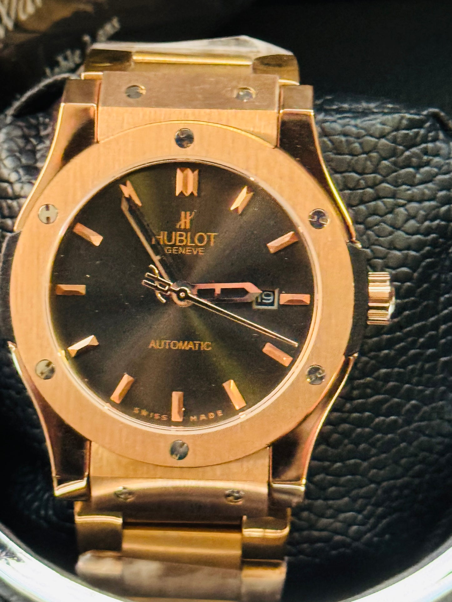HERMOSO RELOJ HUBLOT AUTOMÁTICO MECÁNICO GRAN PRESENCIA