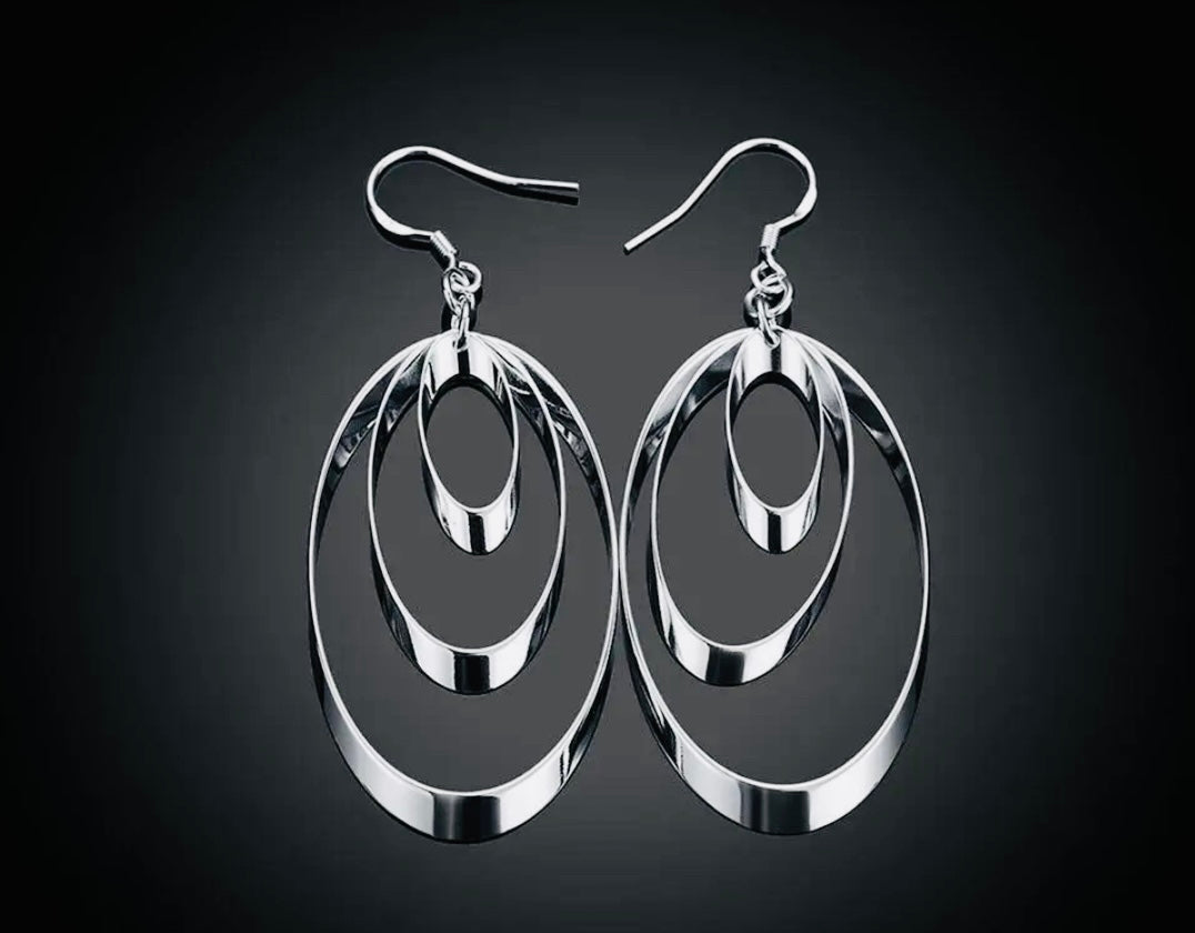 Elegantes Pendientes de Plata 925 Hipoalergenicos Ideales para Regalo 🎁