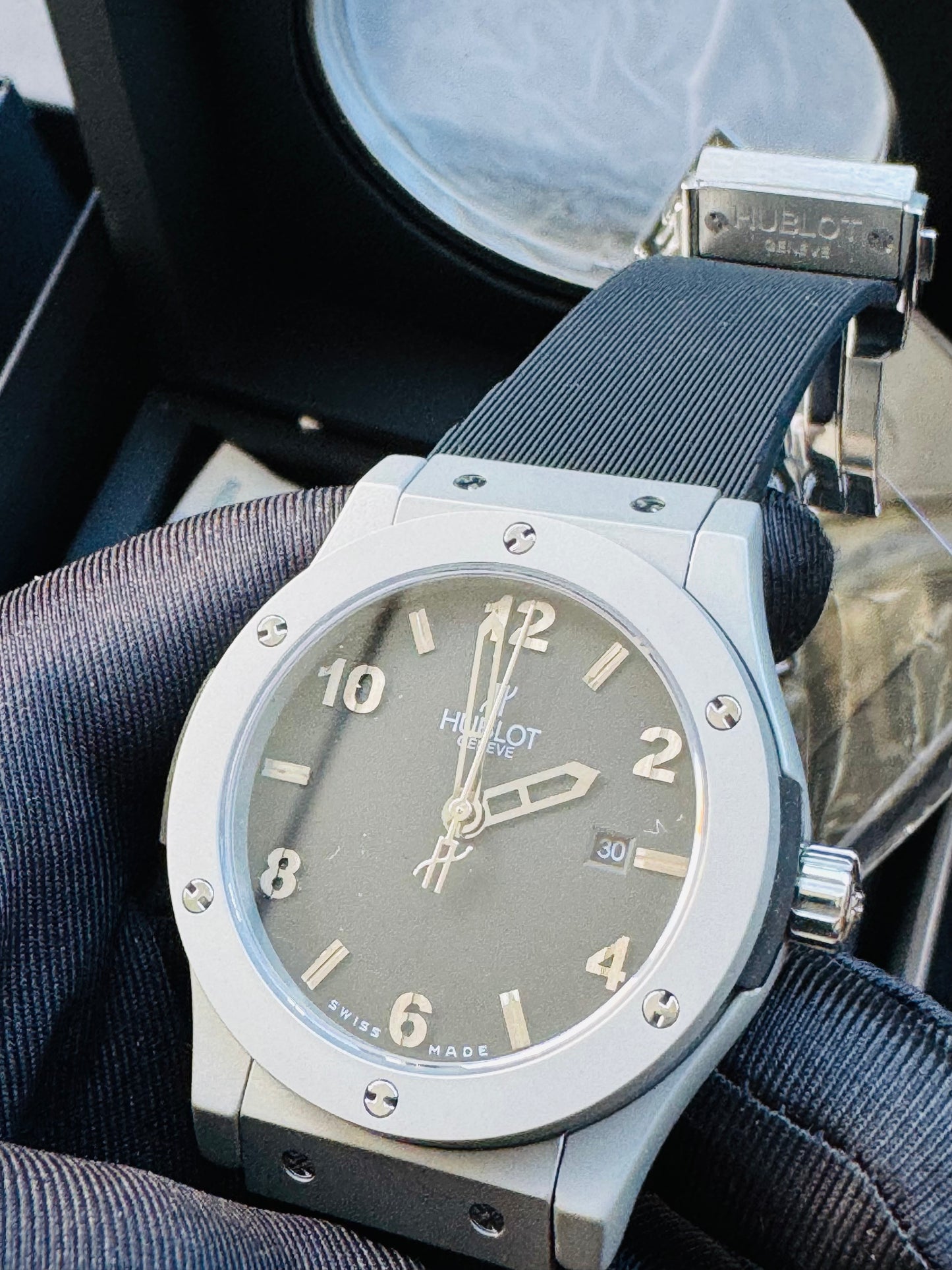 ELEGANTE Y SOFISTICADO DISEÑO RELOJ AUTOMÁTICO MECÁNICO HUBLOT EDICIÓN ESPECIAL CLÁSSIC FUSION