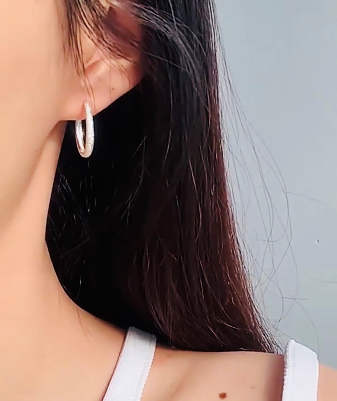Pendientes de plata esterlina 925- estilo de lujo sencillo, chapados en plata, brillo de cielo estrellado, acabado mate, perfectos para el Día de San Valentín y el Día de las Madres, regalo de joyería para fiestas y festivales en cualquier temporad