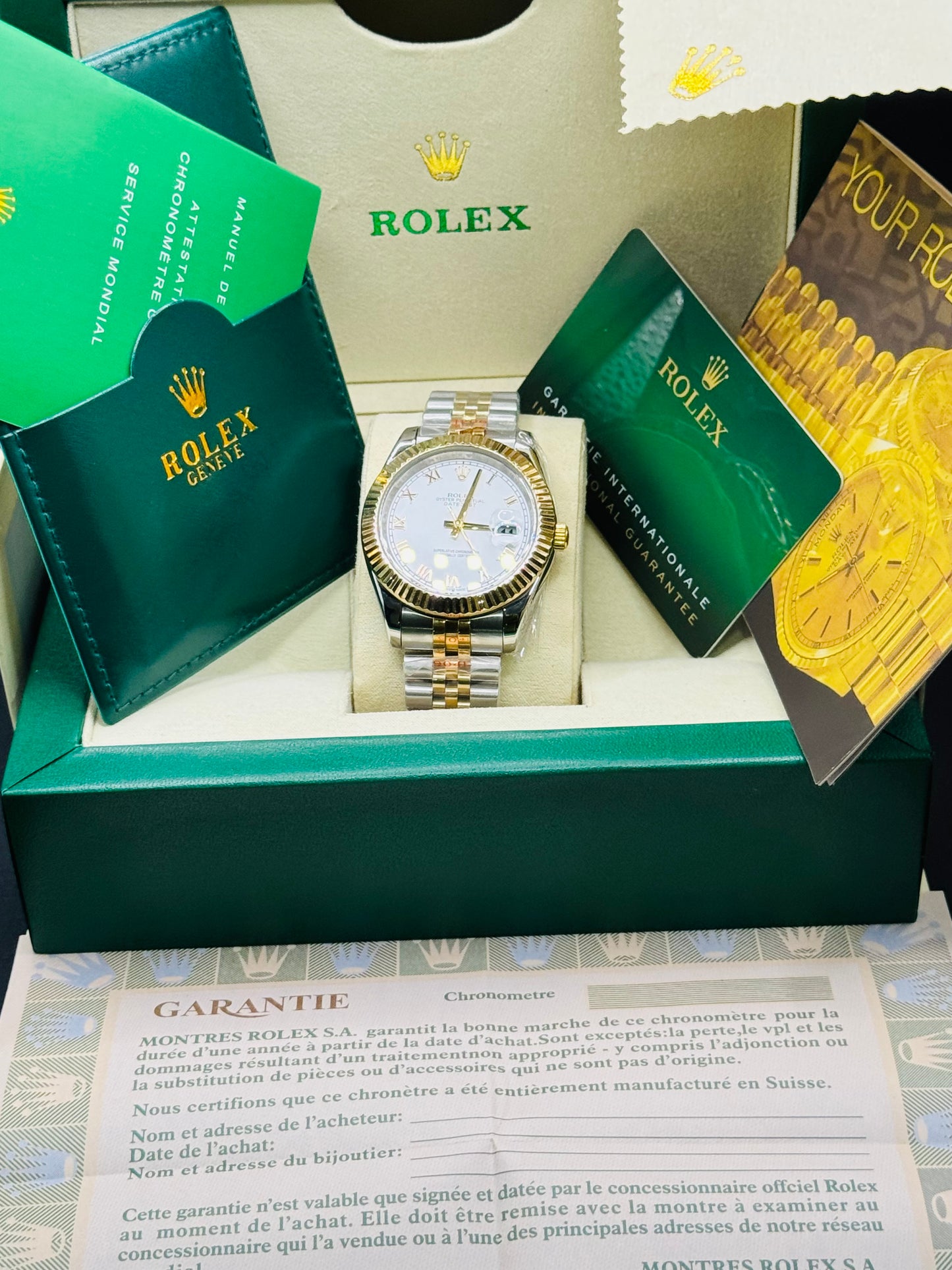 Clásico y Elegante Reloj Automático Mecánico OYSTER PERPETUAL-Luminoso-Fechador Favor de Pedir Información por WhatsApp al 99 81 92 84 65