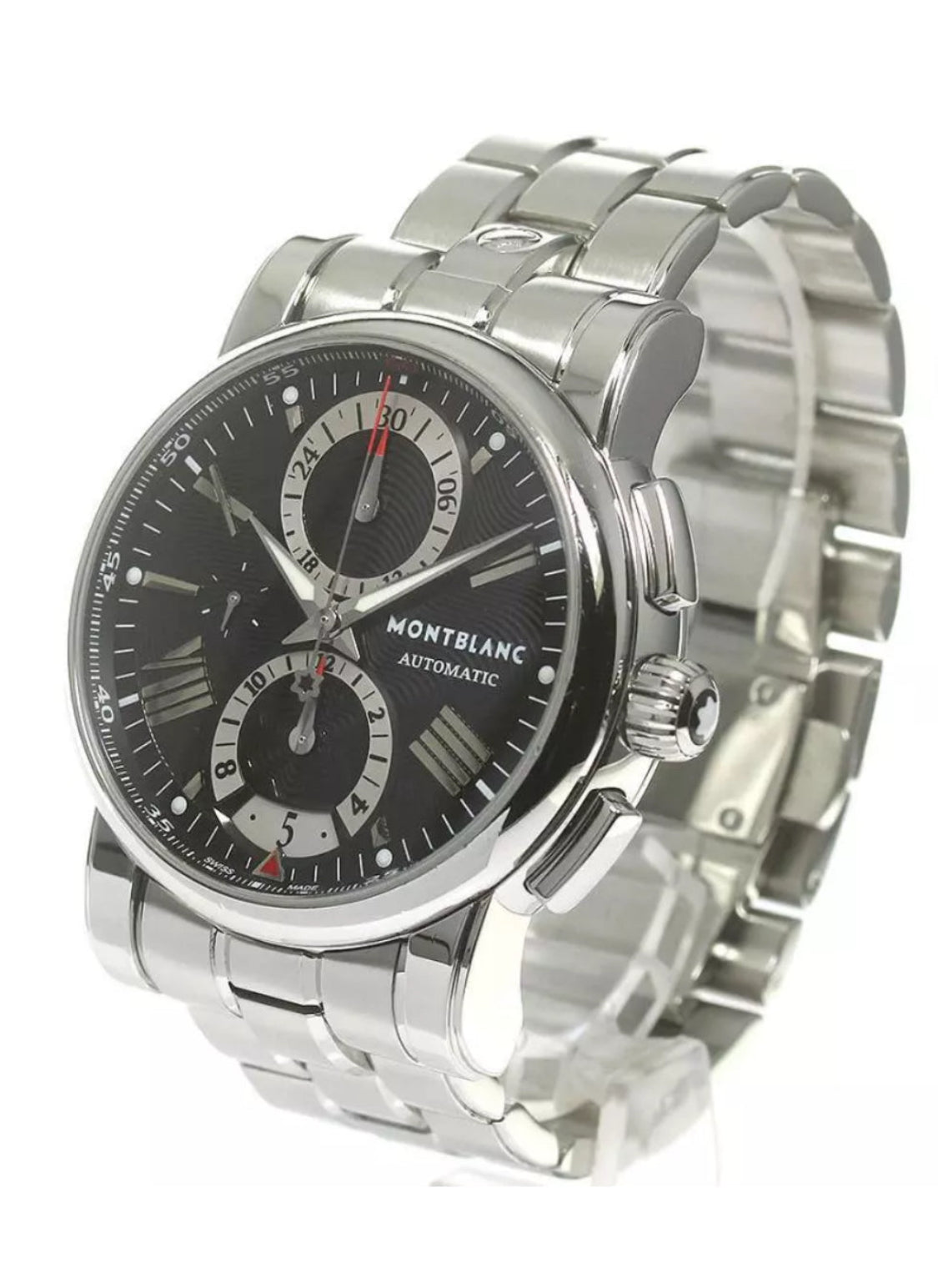RELOJ MONT BLANC

-MEISTERSTUCK

AUTOMÁTICO MECÁNICO

CRISTAL ZAFIRO-

25 JOYAS

MÚLTIPLES COMPLICACIONES -

FECHADOR -

CRONÓMETRO -

CRONOGAFO-

FECHADOR-

CALENDARIO-

DIA DE LA SEMANA-

ETC -100%

ORIGINAL CAJA PAPELES