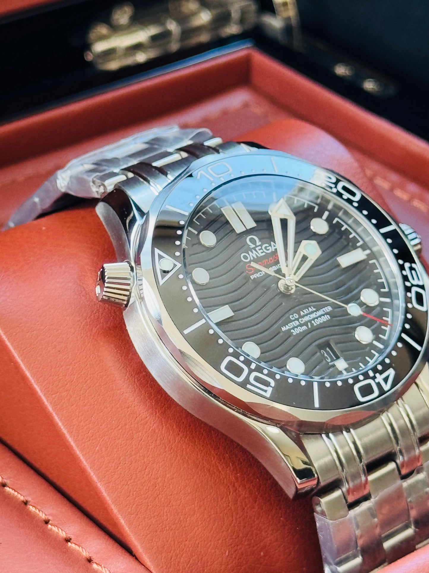 HERMOSO RELOJ AUTOMÁTICO OMEGA SEAMASTER ELEGANTE Y CASUAL!!!