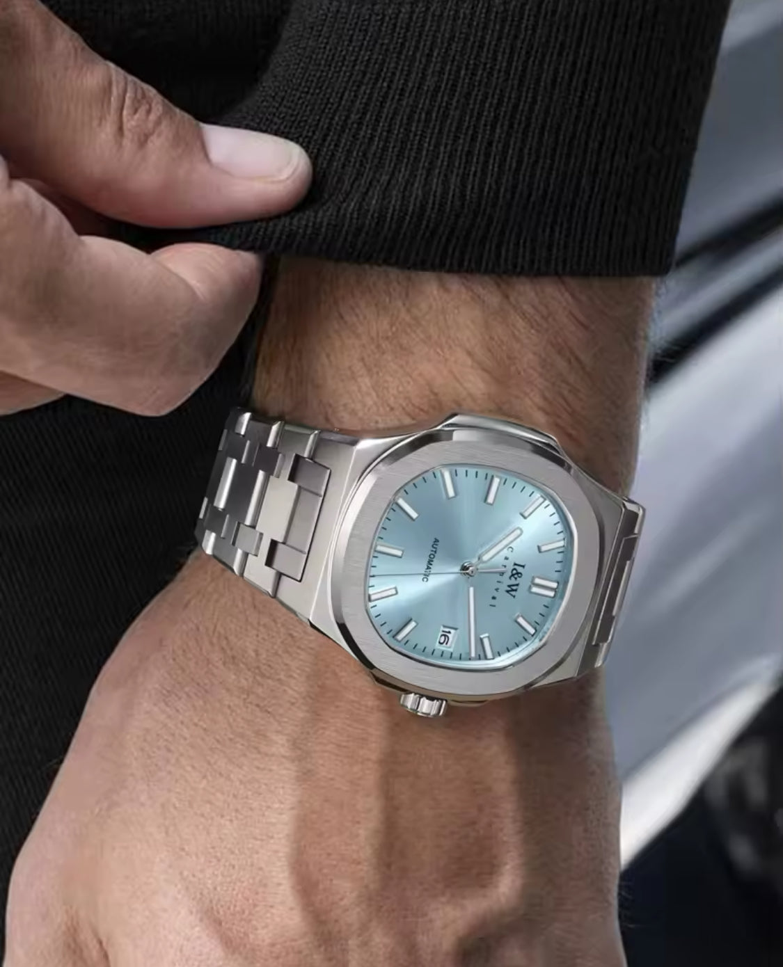 ELEGANTE RELOJ MECÁNICO AUTOMÁTICO DE GRAN CALIDAD I & W CARNIVAL 💯% ORIGINAL