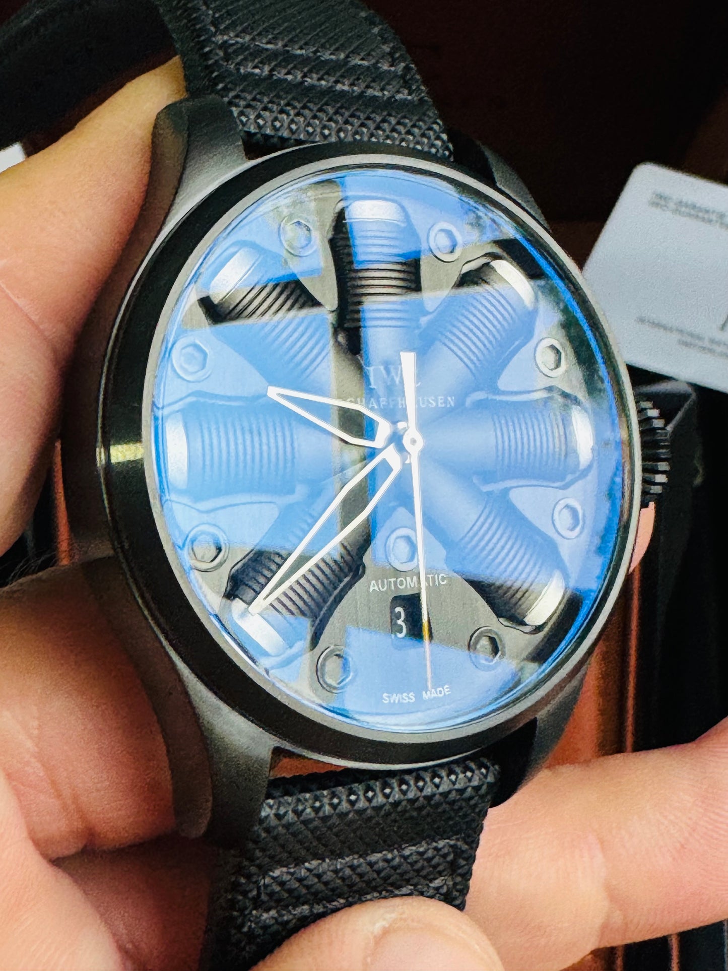 IMPRESIONANTE RELOJ MECÁNICO AUTOMÁTICO TOP GUN IWC UNITED STATE NAVY- FIGTHER SCHOOL!!! GRAN CALIDAD