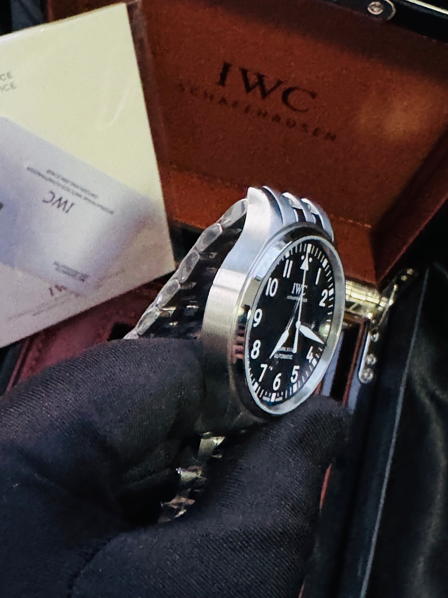 ELEGANTE Y EXCLUSIVO RELOJ AUTOMÁTICO IWC PILOTS WATCH