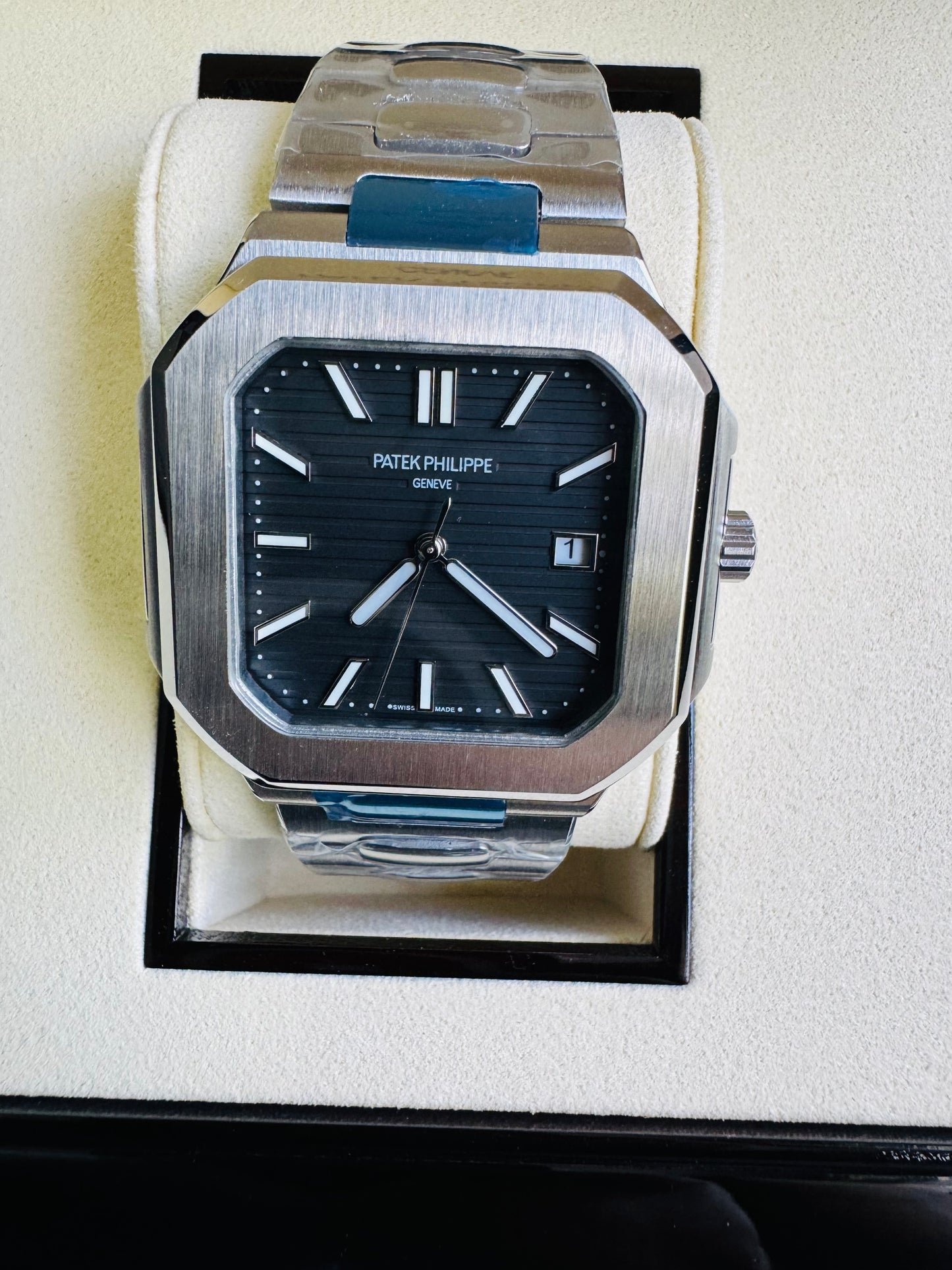EXCLUSIVO RELOJ PATEK PHILIPPE AUTOMÁTICO- FECHADOR- JOYAS 💎- CRISTAL ZAFIRO- LUMINOSO- ÚLTIMO Y MÁS NUEVO DISEÑO!!!