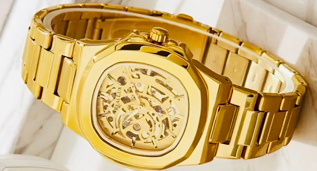 Elegante Reloj Automático Mecánico Skeleton Excelente Calidad y Precio! 💯% Original