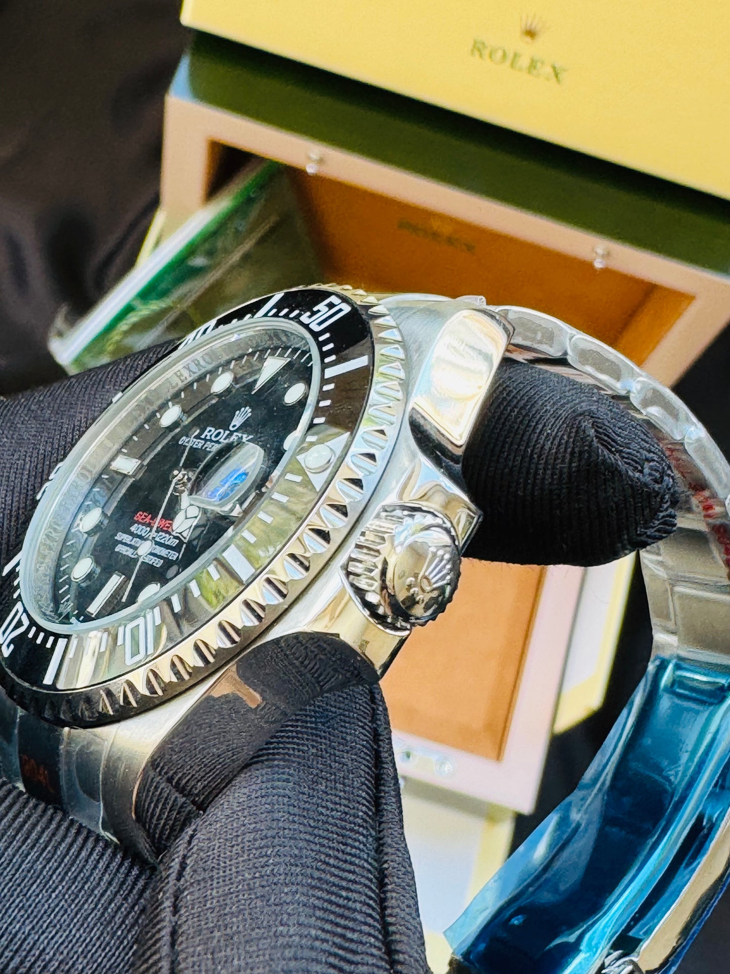 ESPECTACULAR RELOJ ROLEX AUTOMÁTICO SEADWELLER VÁLVULA DE ESCAPE 💨 HERMOSO!!!