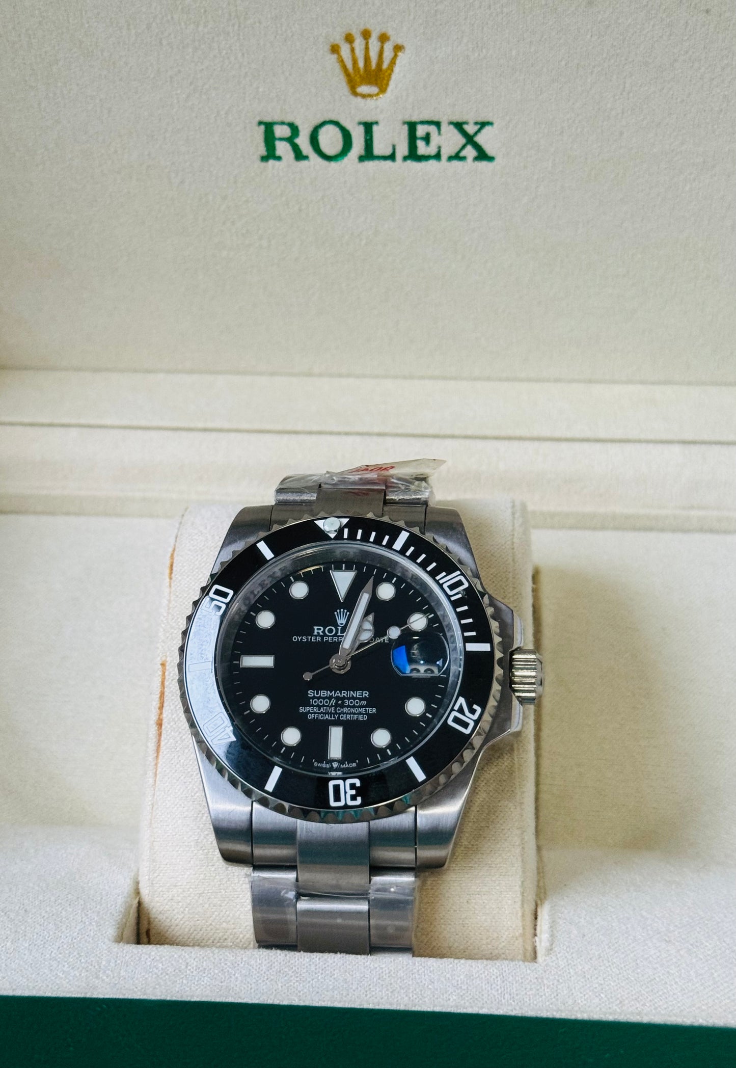 Elegante y Clásico Reloj Automático Mecánico SUBMARINER Luminiscencia- Fechador Bisel Giratorio Etcétera