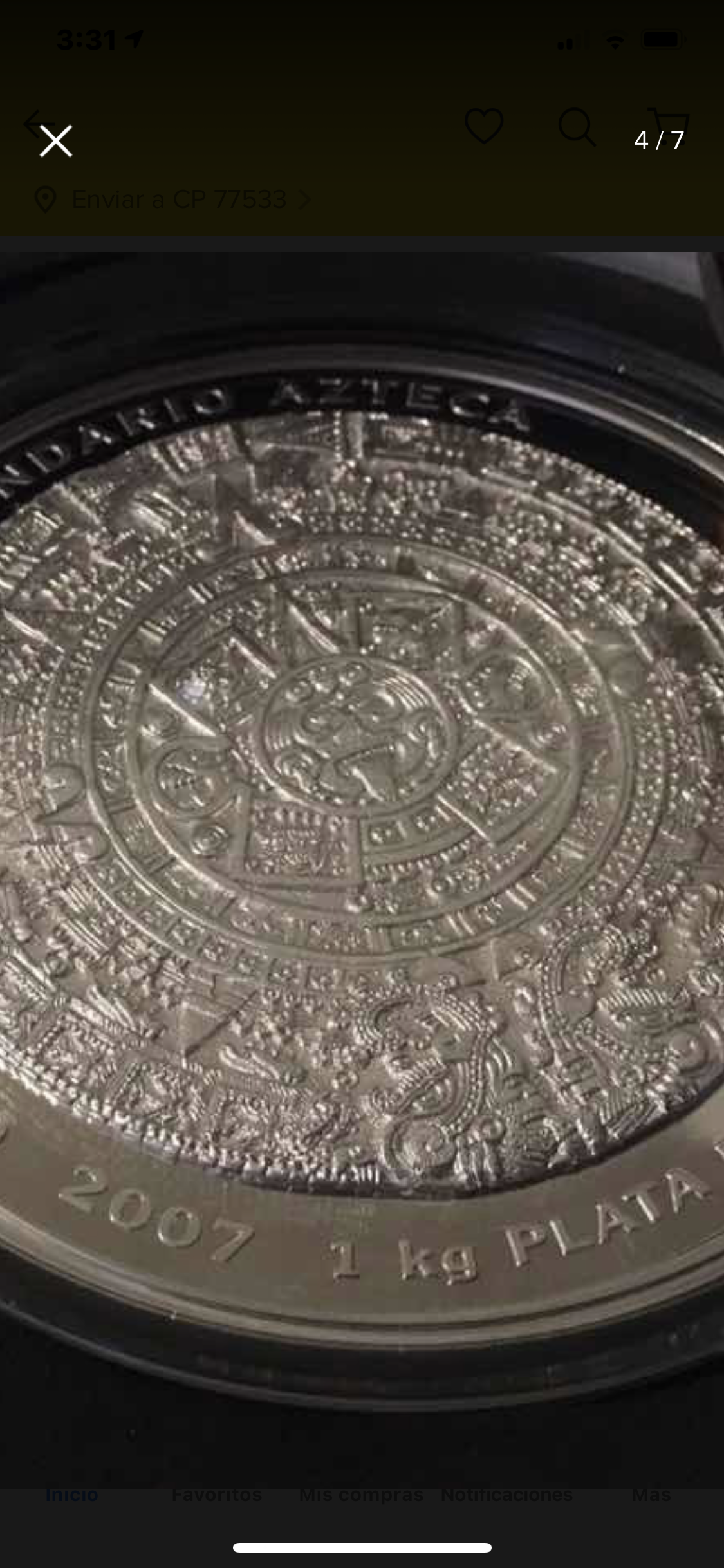Moneda 1 Kilo de Plata .999 -1er Lugar a la Moneda más Hermosa del Mundo 🌍! Calendario Azteca!