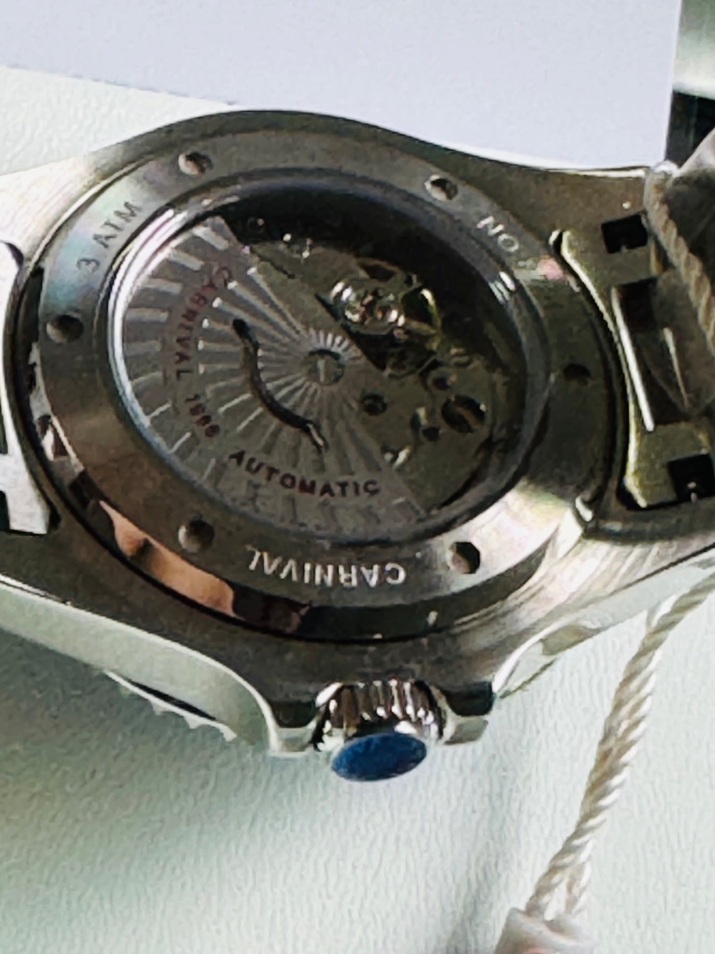 HERMOSO RELOJ AUTOMÁTICO MECÁNICO-CRONÓGRAFO-FECHADOR-DÍA SEMANA-CRISTAL ZAFIRO-34 JOYAS 💎-3 ATM -💯% ORIGINAL