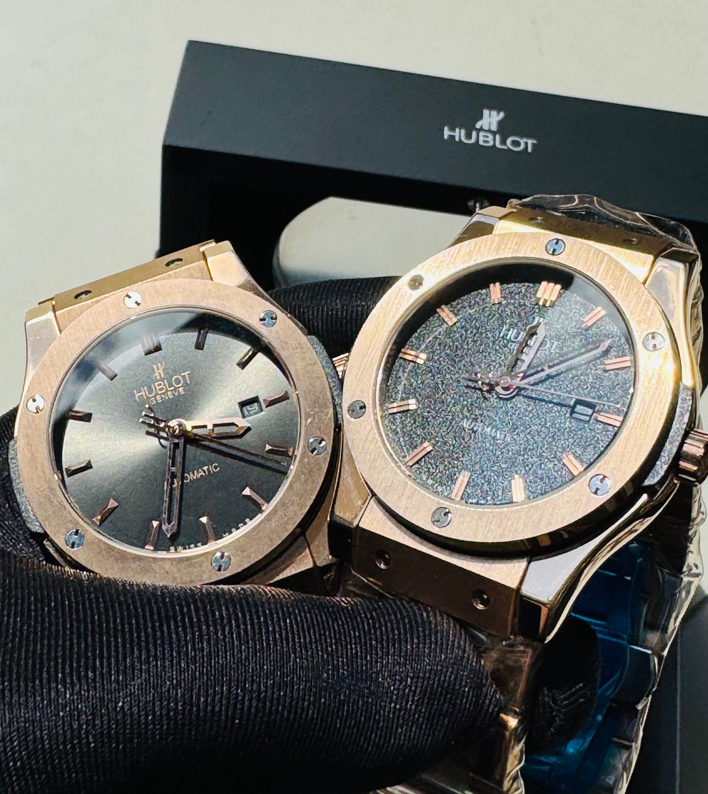 MÁXIMO LUJO! EXCLUSIVO HUBLOT AUTOMÁTICO CARATULA TIPO DIAMANTE 💎 Y LIJA! ELEGANCIA TOTAL!