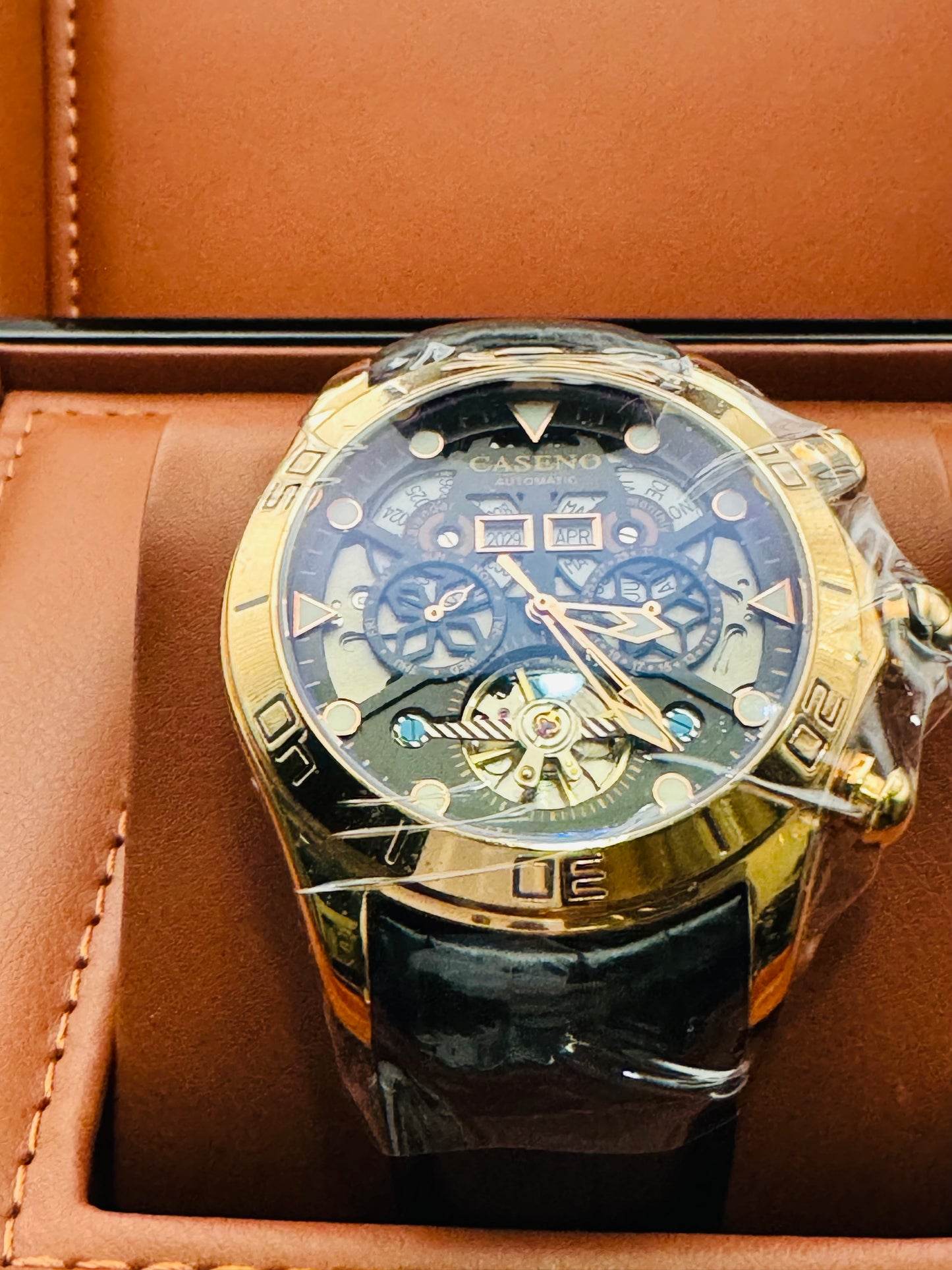 IMPRESIONANTE GRANDE Y PESADO RELOJ AUTOMÁTICO MECÁNICO SKELETON TOURBILLON 💯% ORIGINAL MÚLTIPLES COMPLICACIONES FUNCIONALES! GRAN CALIDAD A UN SÚPER PRECIO!