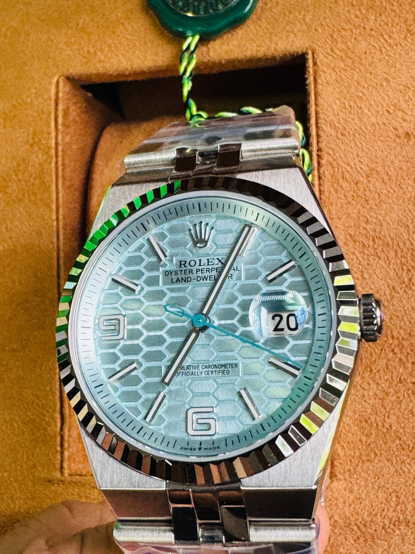ULTIMO DISEÑO 2025 HERMOSO ROLEX OYSTER PERPETUAL LAND-DWELLER AUTOMÁTICO MECÁNICO-FECHADOR-CHRONOMETER-34 JOYAS 💎-CRISTAL ZAFIRO- MÁXIMO LUJO! NUEVO ESPECTACULAR DISEÑO 2025