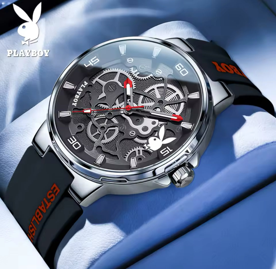 PLAYBOY-Reloj de pulsera luminoso para hombre, cronógrafo de cuarzo, informal, resistente al agua, de lujo, de alta calidad 💯% Original 

información por WhatsApp 99 81 92 84 65
Nota: No se hacen Envíos 🚚 
Ventas solo en Cancún 
Nuestro Lema: No somos N