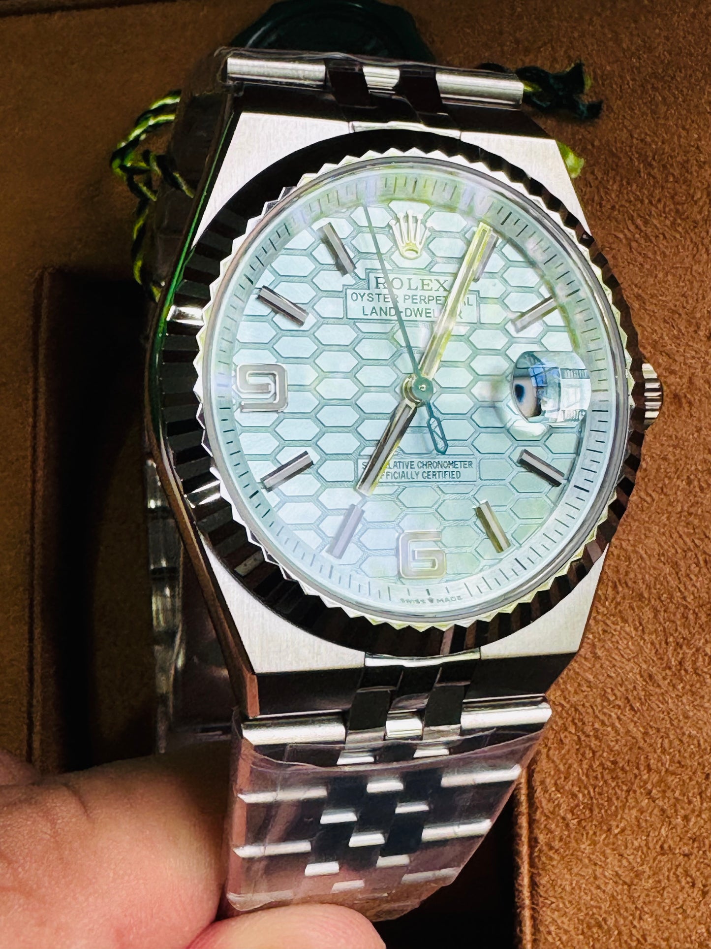 ULTIMO DISEÑO 2025 HERMOSO ROLEX OYSTER PERPETUAL LAND-DWELLER AUTOMÁTICO MECÁNICO-FECHADOR-CHRONOMETER-34 JOYAS 💎-CRISTAL ZAFIRO- MÁXIMO LUJO! NUEVO ESPECTACULAR DISEÑO 2025