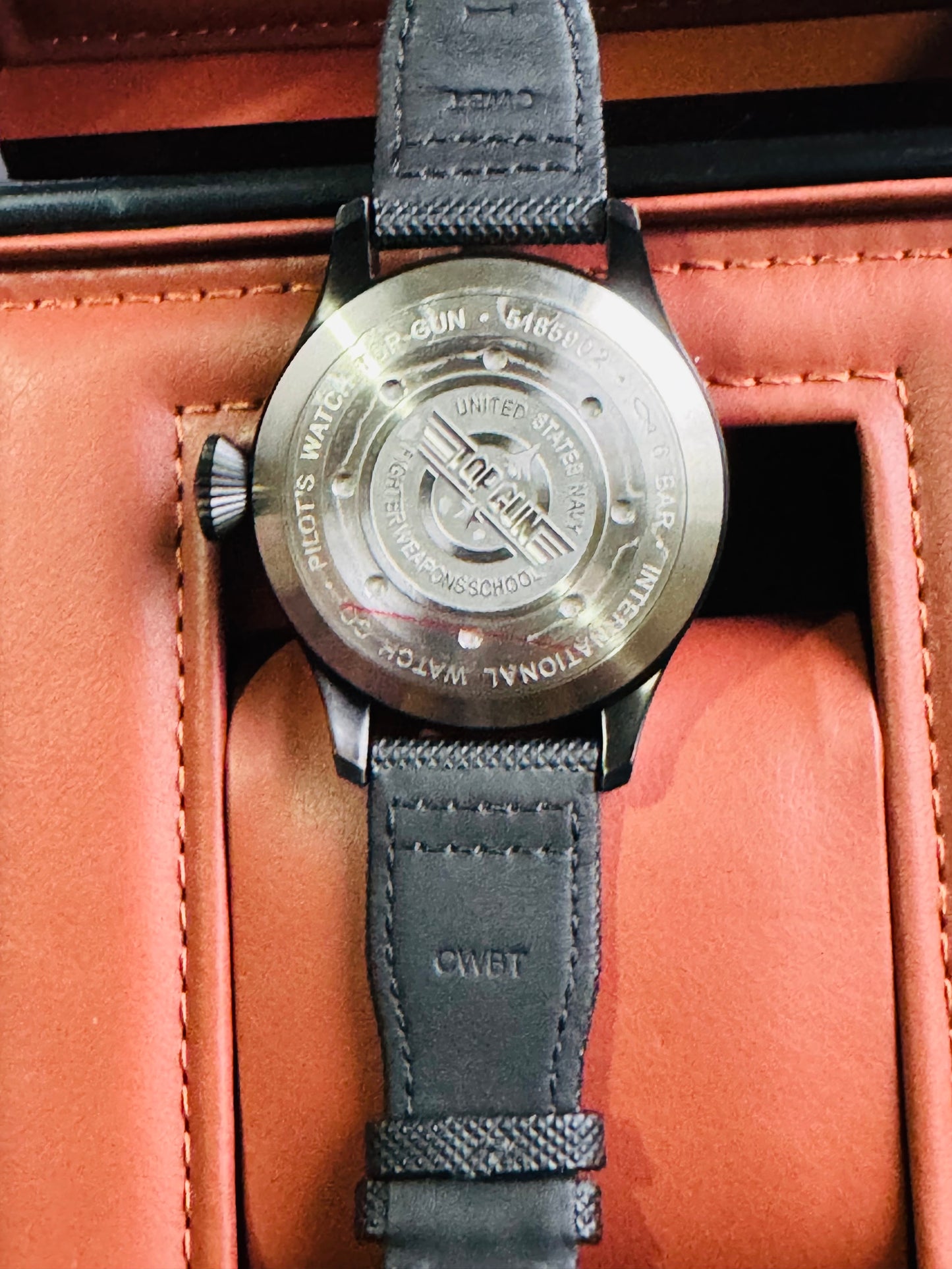 IMPRESIONANTE RELOJ MECÁNICO AUTOMÁTICO TOP GUN IWC UNITED STATE NAVY- FIGTHER SCHOOL!!! GRAN CALIDAD