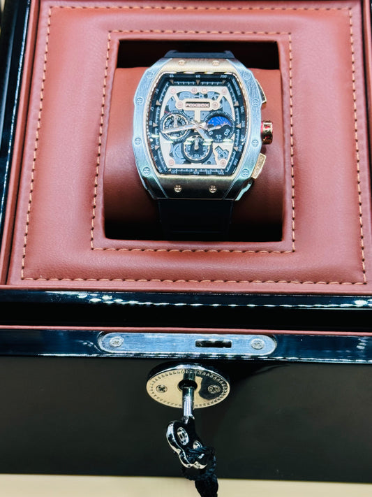 Hermoso Reloj Multifuncional de Cuarzo-Fechador-Luminoso-Tacómetro-Diferentes Faces Etc!