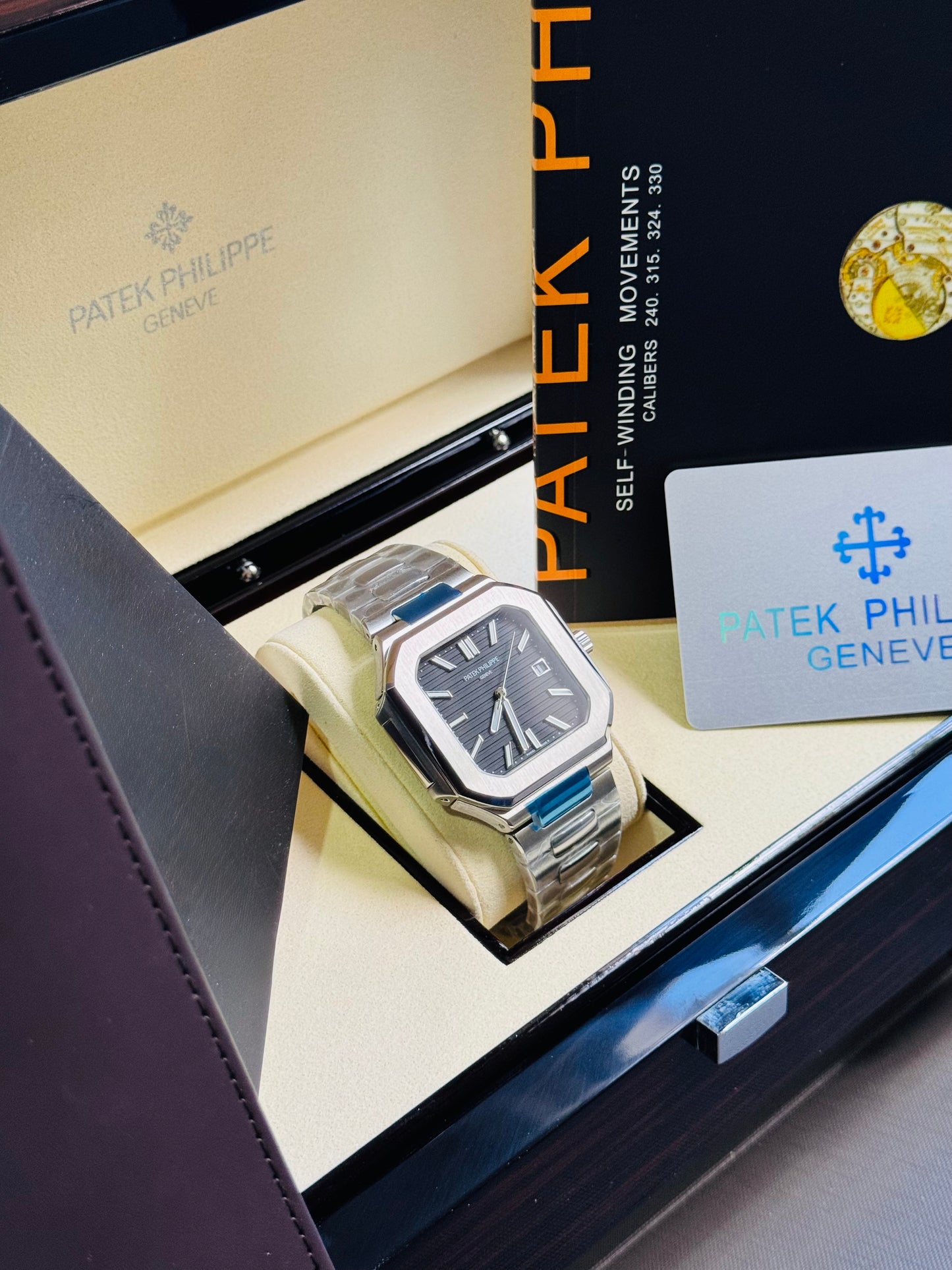 EXCLUSIVO RELOJ PATEK PHILIPPE AUTOMÁTICO- FECHADOR- JOYAS 💎- CRISTAL ZAFIRO- LUMINOSO- ÚLTIMO Y MÁS NUEVO DISEÑO!!!