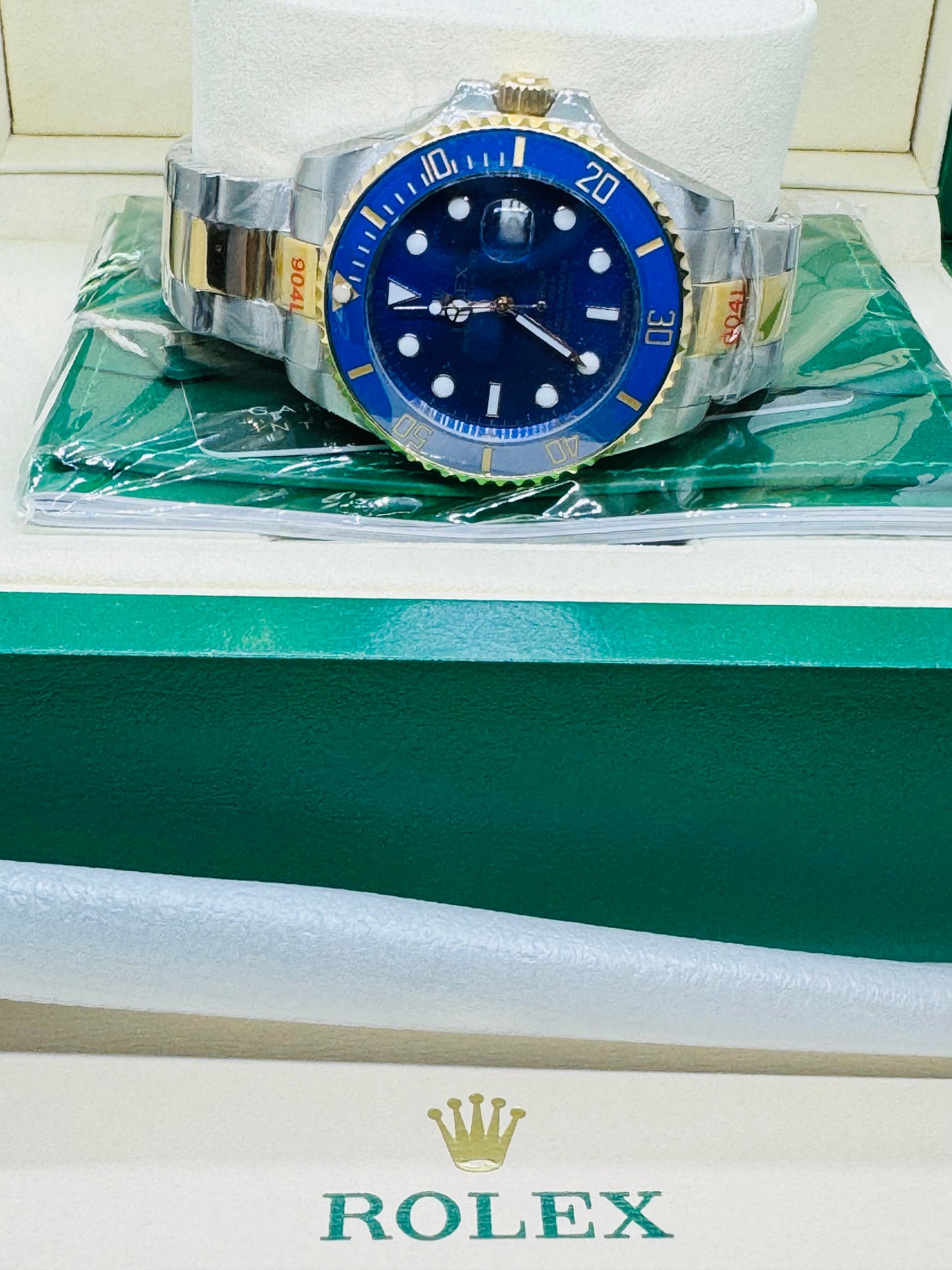 HERMOSO RELOJ AUTOMÁTICO MECÁNICO SUBMARINER OYSTER PERPETUAL DATE! BLUEASY! ;) MUY DESEADO MODELO! LUMINOSO-FECHADOR-ETCÉTERA