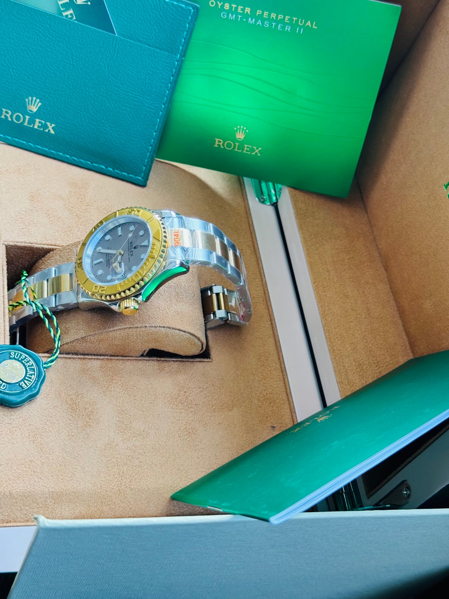 HERMOSO DISEÑO RELOJ AUTOMÁTICO MECÁNICO YACHT MASTER OYSTER PERPETUAL DATE