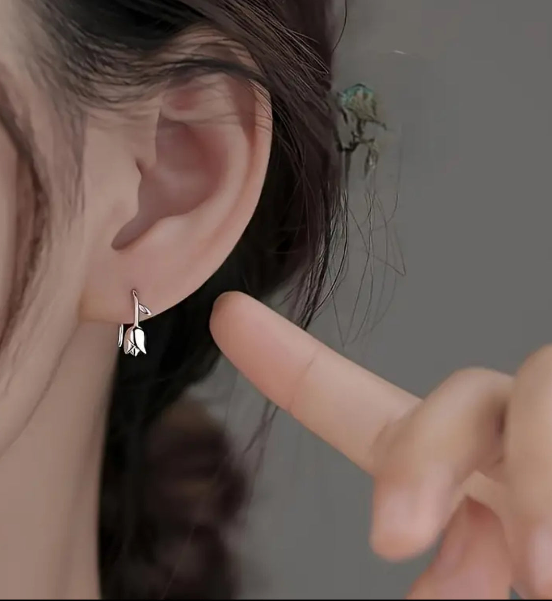 Hermosos Pendientes de Plata 925 Motivo Tulipán 🌷! Hipoalergenicos! Ideales para Regalo 🎁