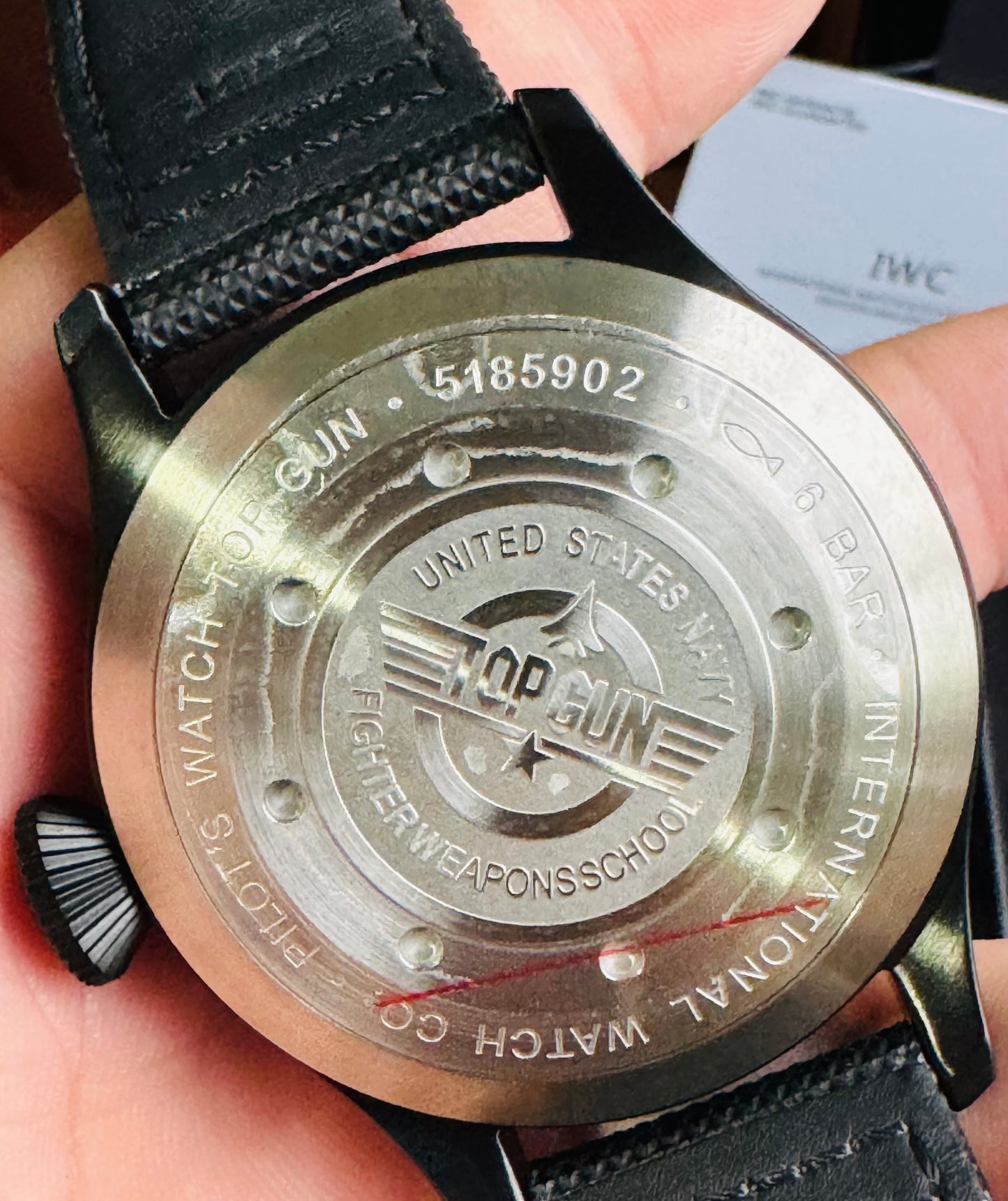 IMPRESIONANTE RELOJ MECÁNICO AUTOMÁTICO TOP GUN IWC UNITED STATE NAVY- FIGTHER SCHOOL!!! GRAN CALIDAD