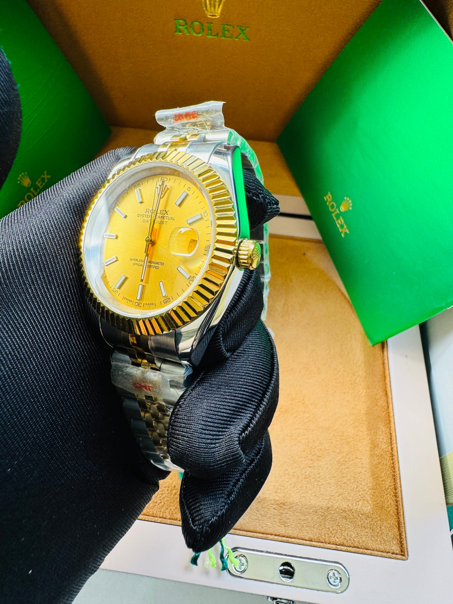 ELEGANTE RELOJ AUTOMÁTICO DATE JUST-OYSTER PERPETUAL ATEMPORAL
