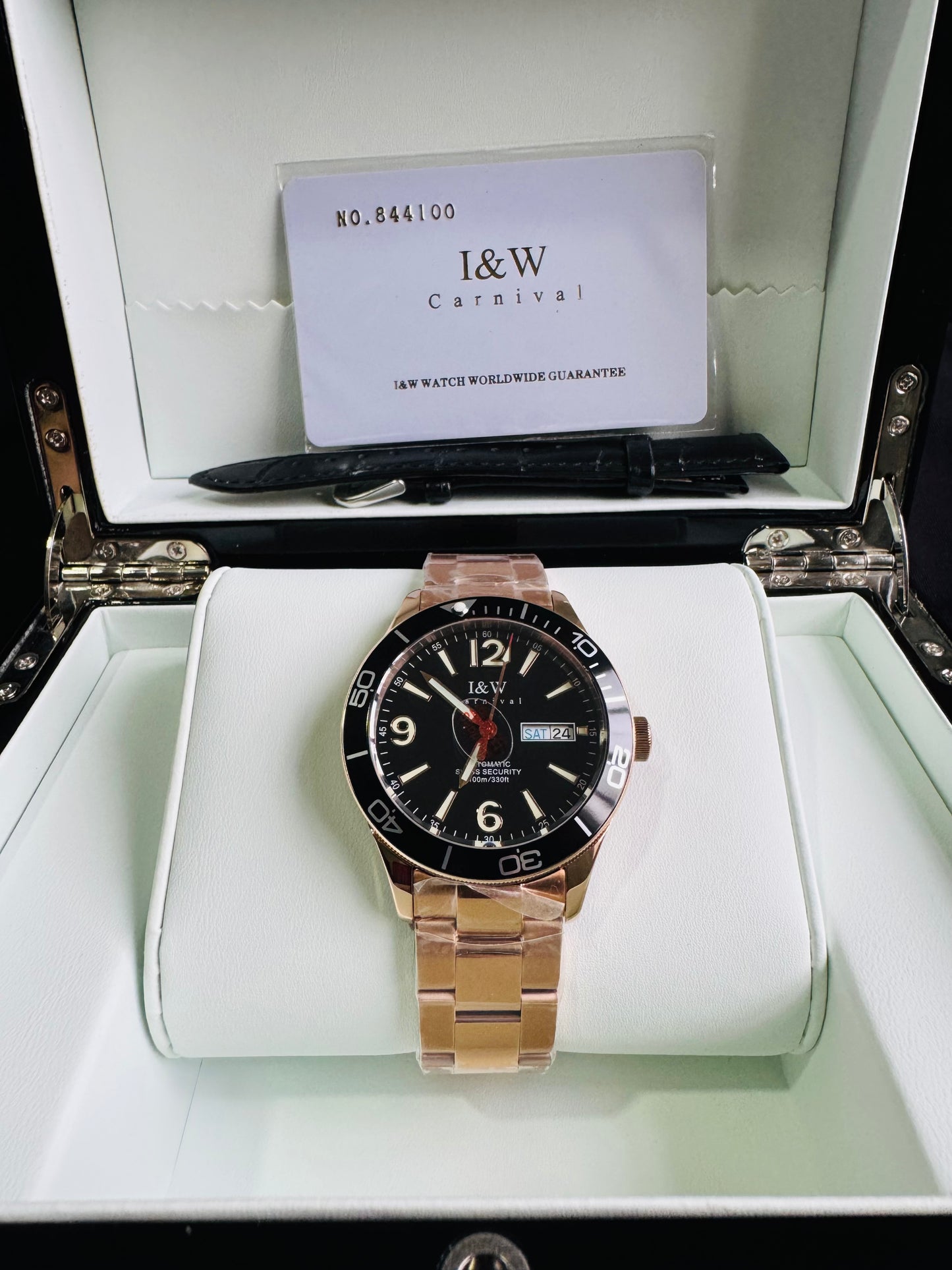 ESPECTACULAR RELOJ AUTOMÁTICO MECÁNICO PARA BUCEO 100 M.-CRISTAL ZAFIRO-LUMINOSO-ALTA CALIDAD-SHARK SERIES DIVING WATCH