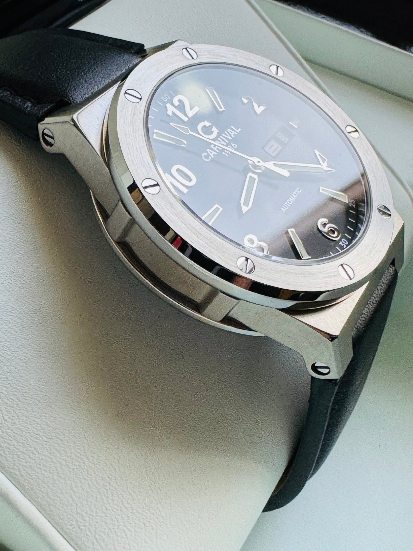 IMPECABLE RELOJ AUTOMÁTICO MECÁNICO DE GRAN CALIDAD MOVIMIENTO JAPONÉS MIYOTA-21 JOYAS- CRISTAL ZAFIRO-FECHADOR-SEMANARIO-A PRUEBA DE AGUA 30 MT. 💯% ORIGINAL