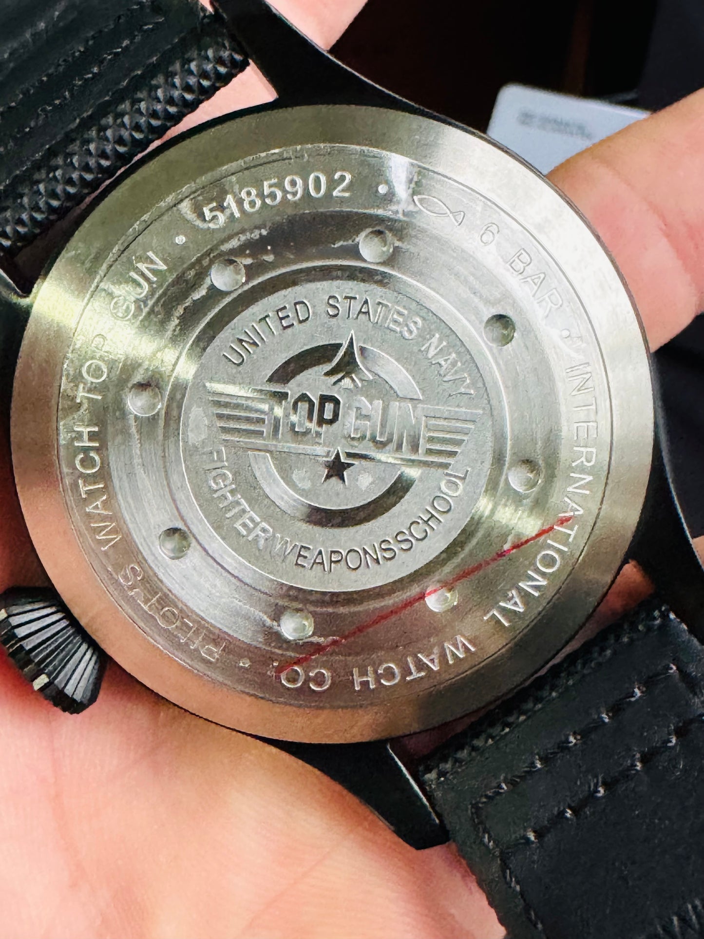 IMPRESIONANTE RELOJ MECÁNICO AUTOMÁTICO TOP GUN IWC UNITED STATE NAVY- FIGTHER SCHOOL!!! GRAN CALIDAD