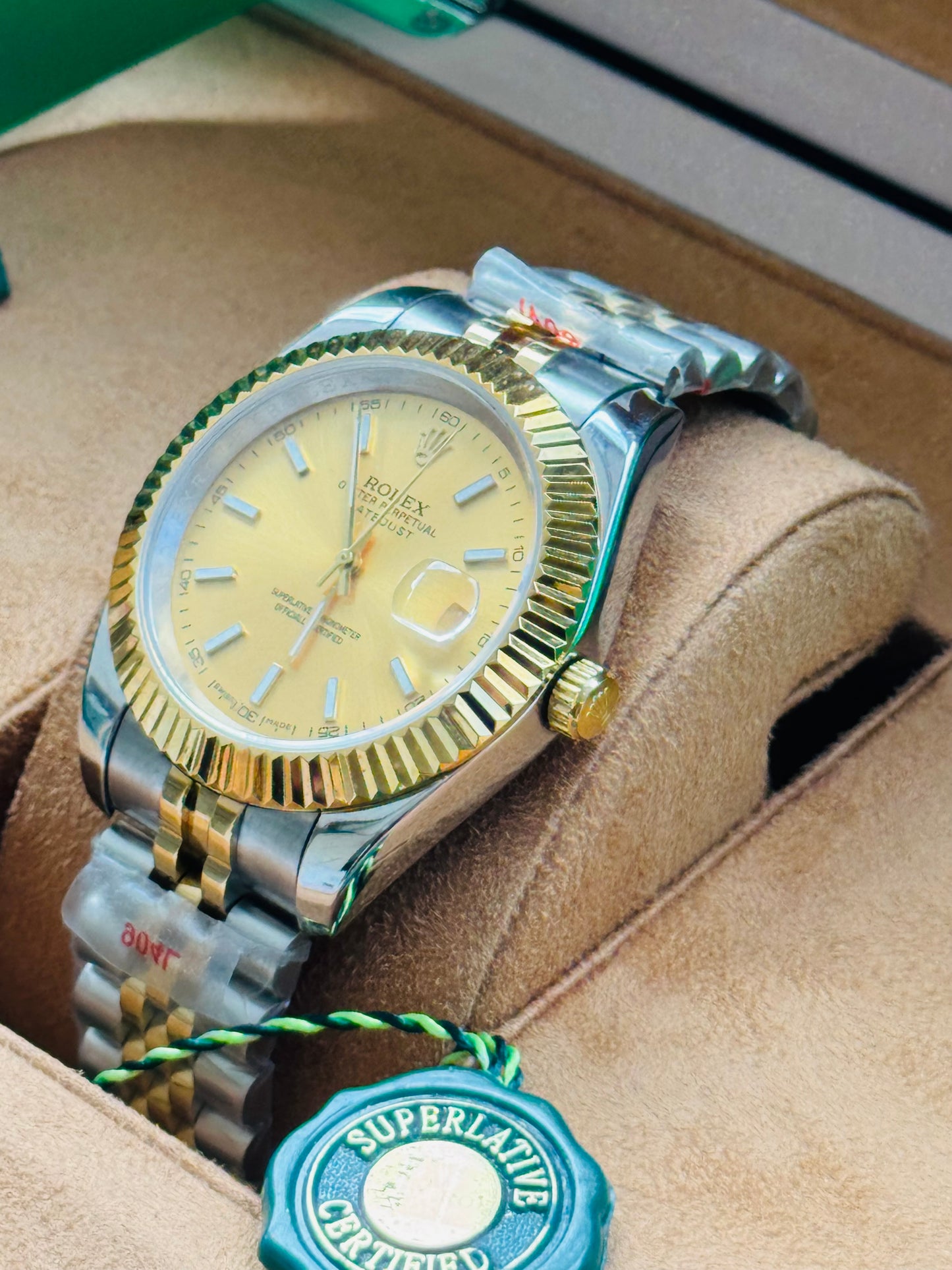 ELEGANTE RELOJ AUTOMÁTICO DATE JUST-OYSTER PERPETUAL ATEMPORAL