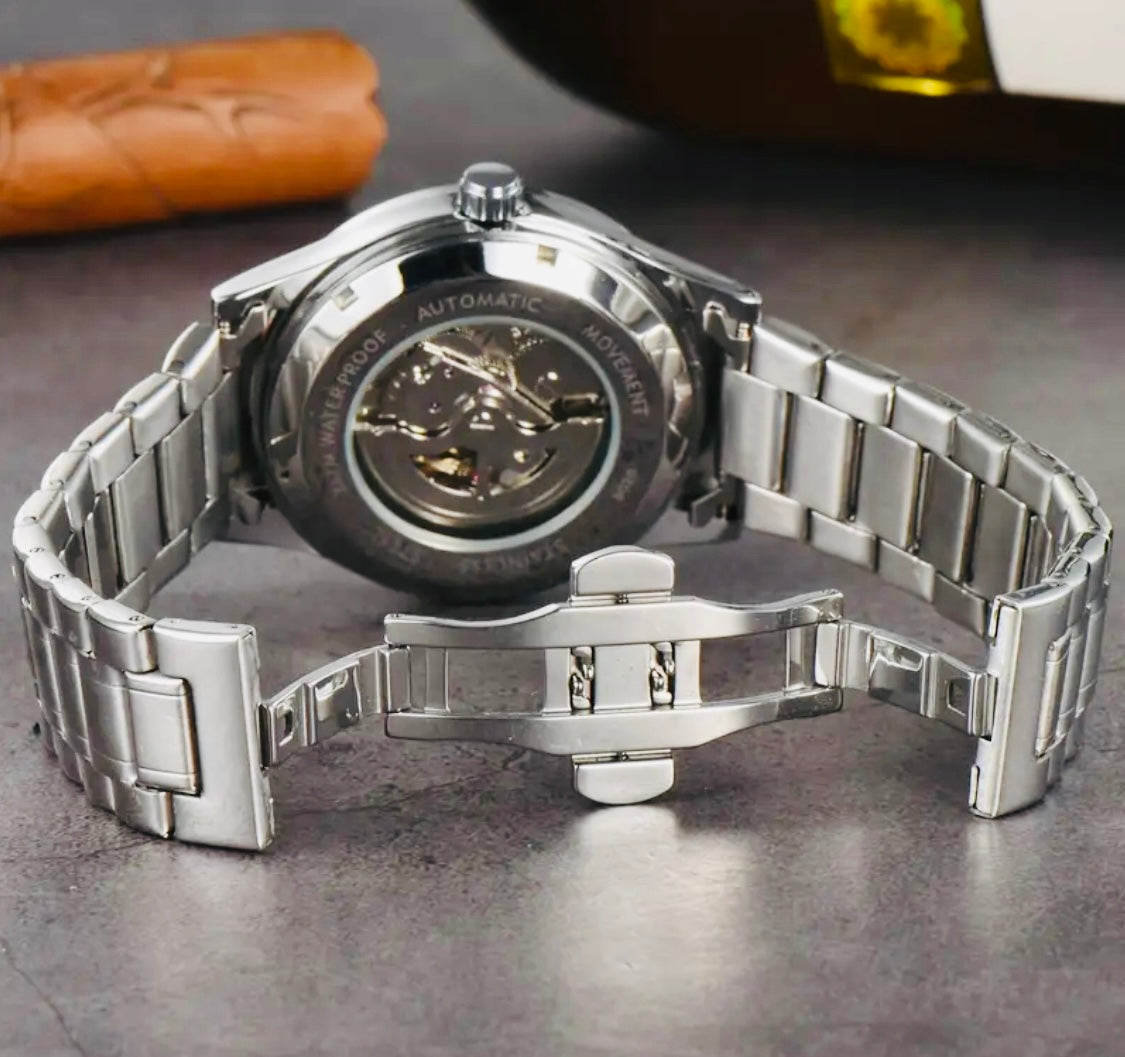 Hermoso Reloj Automático Mecánico Skeleton Excelente Calidad y Materiales