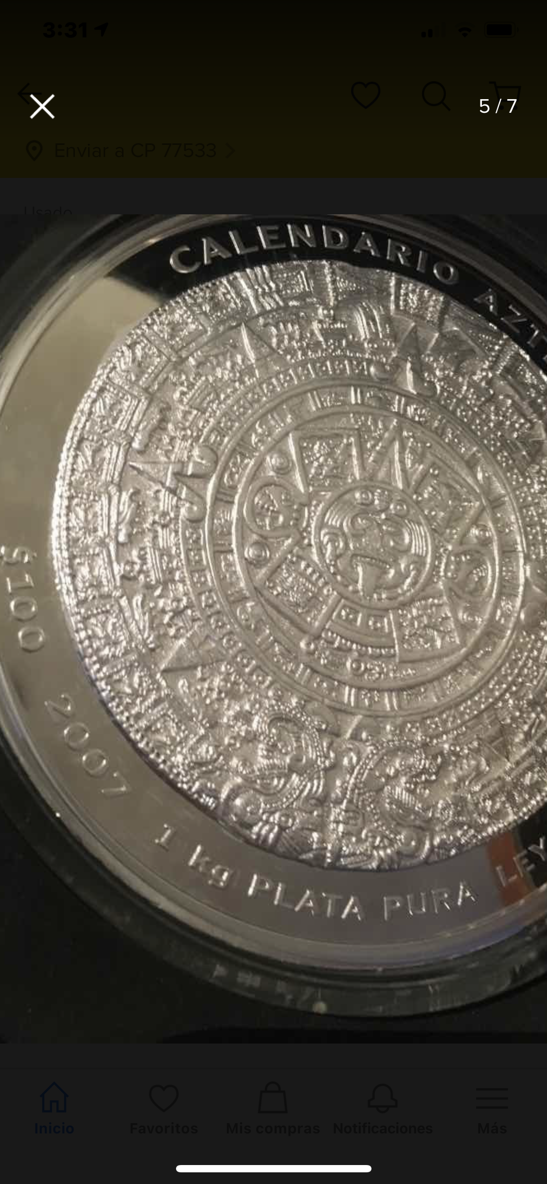 Moneda 1 Kilo de Plata .999 -1er Lugar a la Moneda más Hermosa del Mundo 🌍! Calendario Azteca!