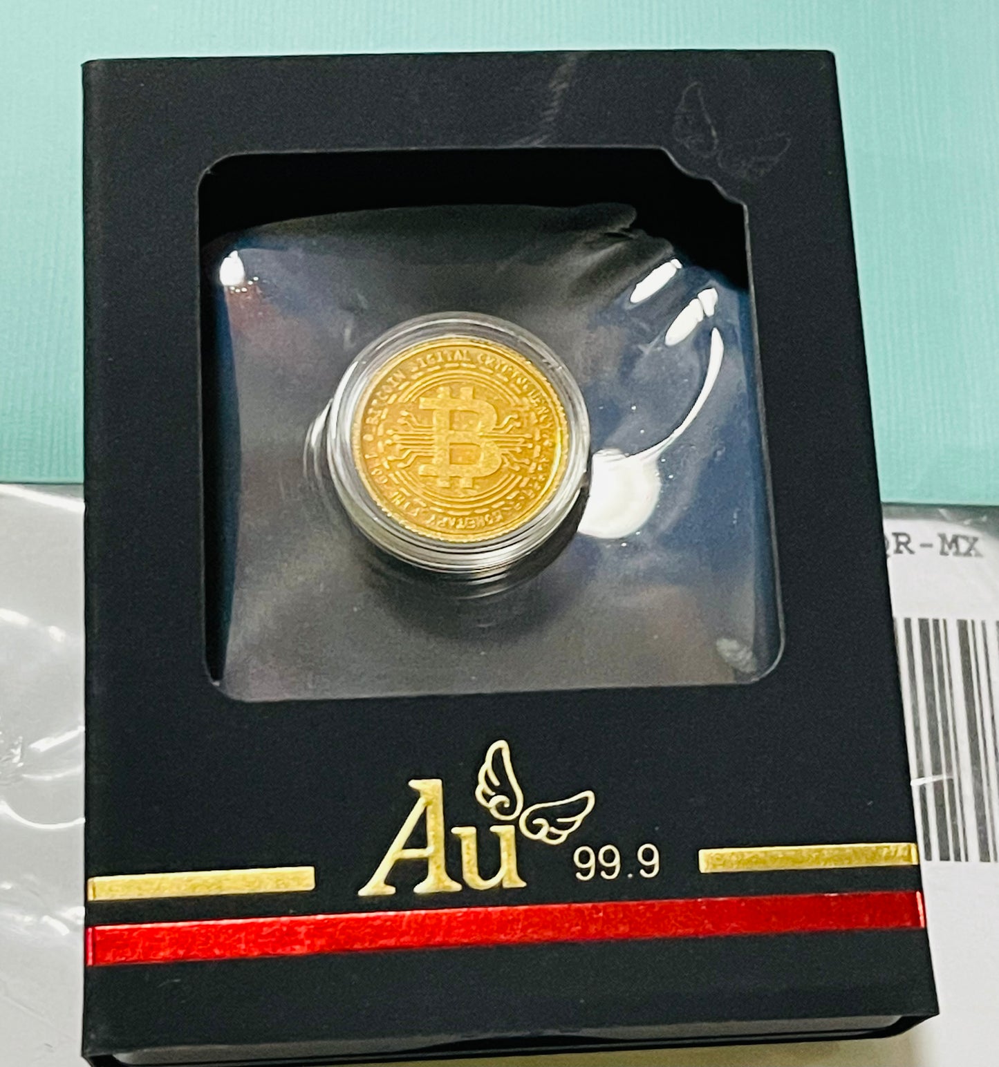 Increíble y Único Bitcoin de Oro Puro 24k. Sin Aleaciones Creado por Famoso Artista Gemólogo Sur Koreano en su Laboratorio!