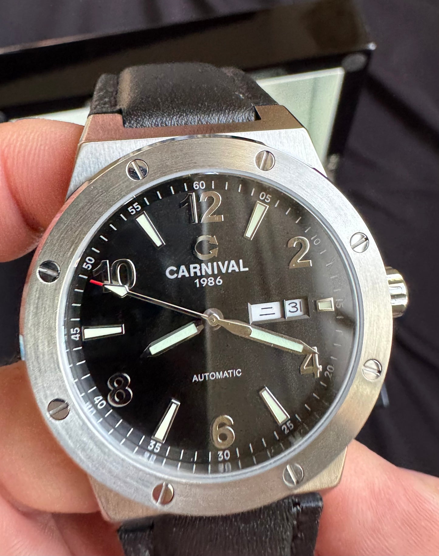 IMPECABLE RELOJ AUTOMÁTICO MECÁNICO DE GRAN CALIDAD MOVIMIENTO JAPONÉS MIYOTA-21 JOYAS- CRISTAL ZAFIRO-FECHADOR-SEMANARIO-A PRUEBA DE AGUA 30 MT. 💯% ORIGINAL