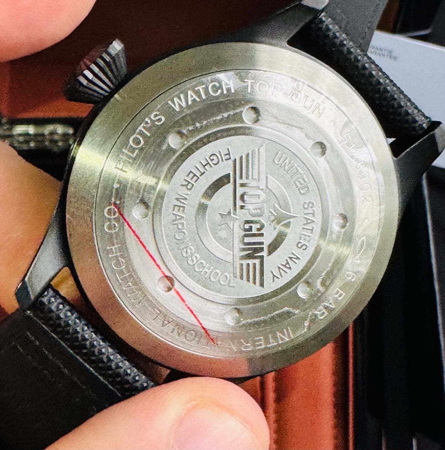 IMPRESIONANTE RELOJ MECÁNICO AUTOMÁTICO TOP GUN IWC UNITED STATE NAVY- FIGTHER SCHOOL!!! GRAN CALIDAD