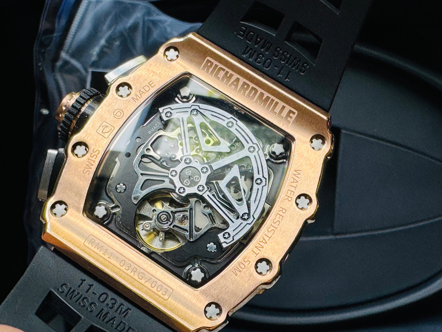 IMPRESIONANTE RELOJ RICHARD MILLE!!! AUTOMÁTICO MECÁNICO-68 JOYAS💎-FECHADOR-LUMINOSO-MULTIFUNCIONAL-ETC! ETC ETC!!!