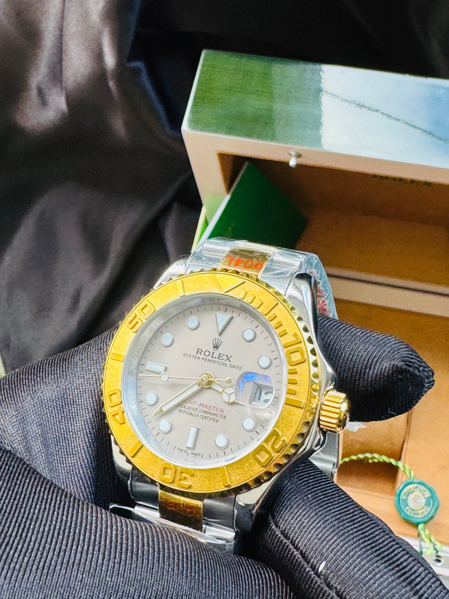 HERMOSO DISEÑO RELOJ AUTOMÁTICO MECÁNICO YACHT MASTER OYSTER PERPETUAL DATE