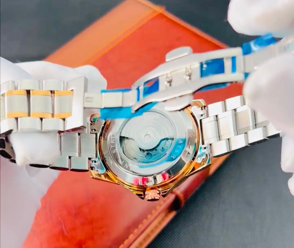Impresionante Reloj Automático Mecánico Tourbillon 5 Complicaciones 💯% Original-Circonias Etcétera