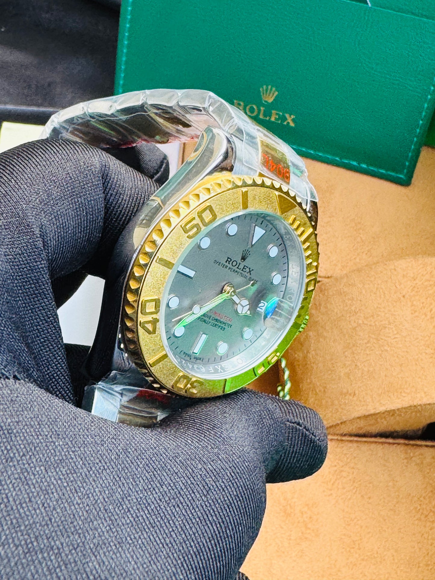HERMOSO DISEÑO RELOJ AUTOMÁTICO MECÁNICO YACHT MASTER OYSTER PERPETUAL DATE
